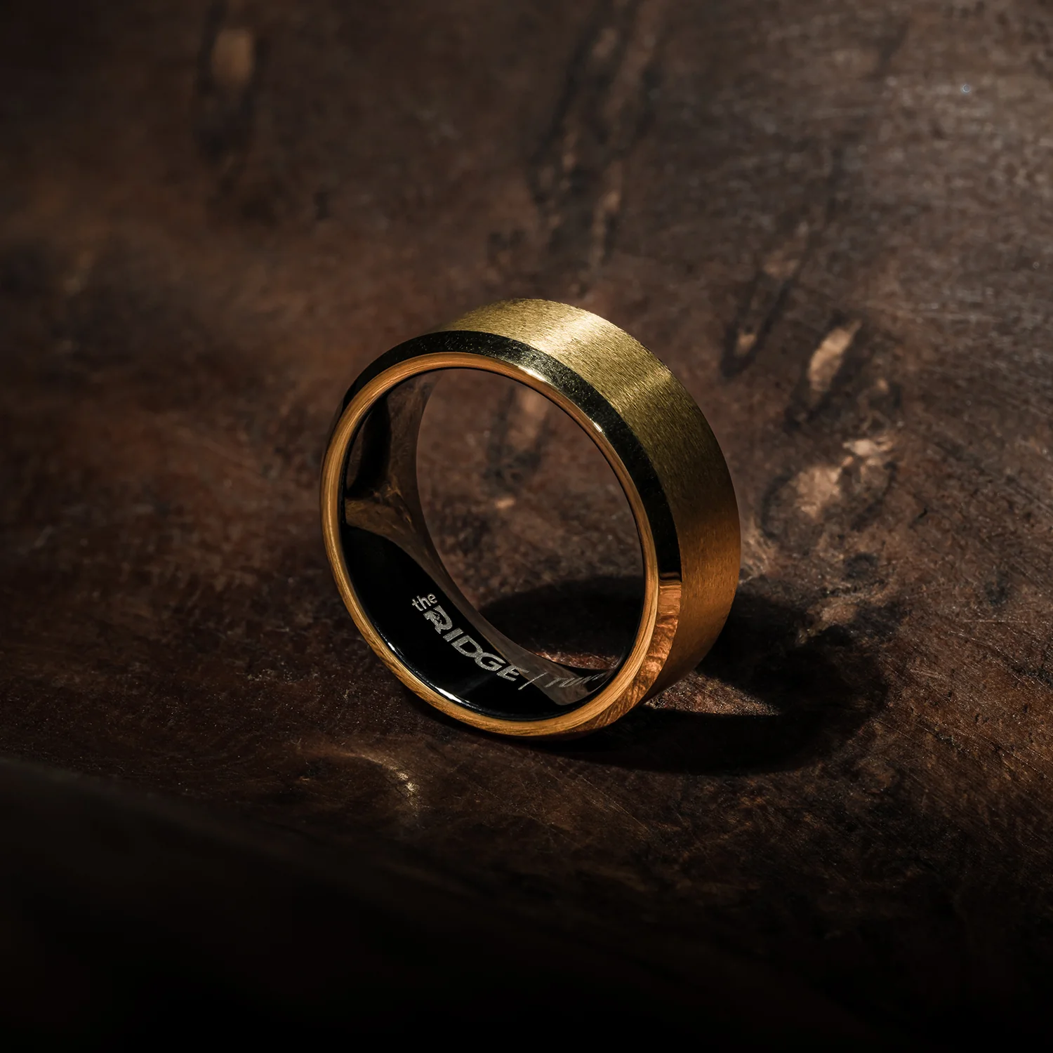 8mm Beveled Ring Set - 24K Gold - Image 6