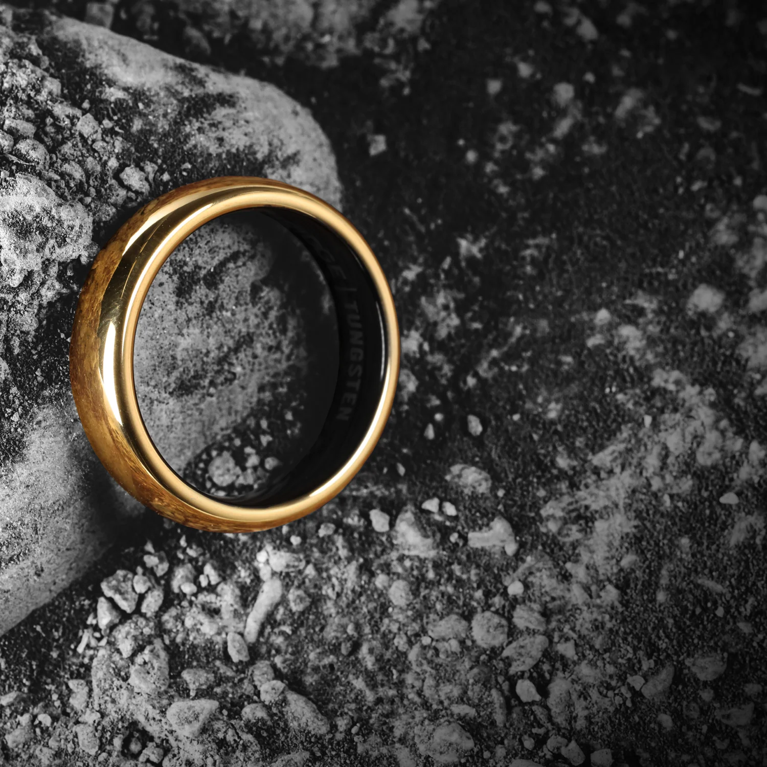 6mm Rounded Ring Set - 24K Gold - Image 5