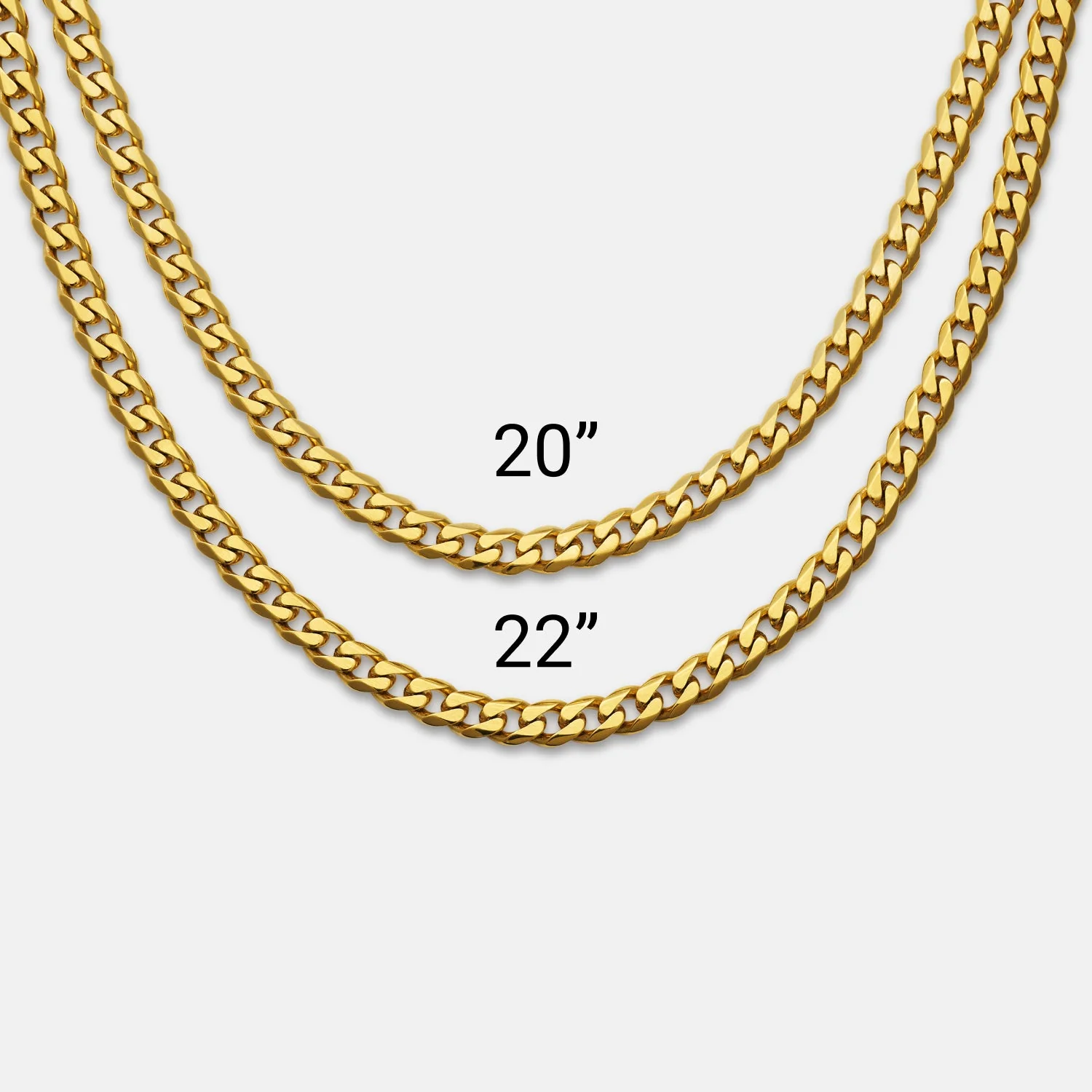 5mm Curb Chain - 18K Gold - 20" - Image 5