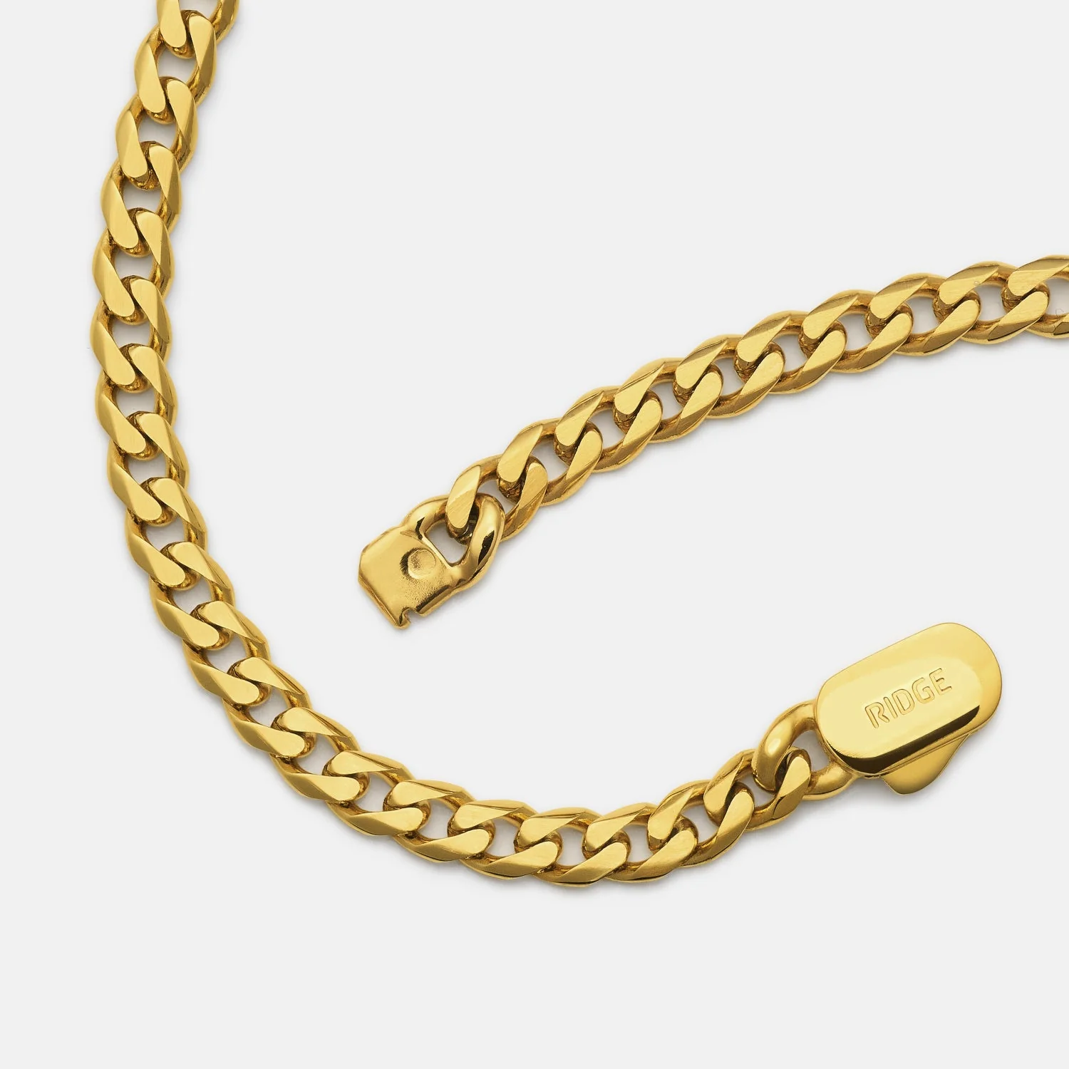 5mm Curb Chain - 18K Gold - 22" - Image 4
