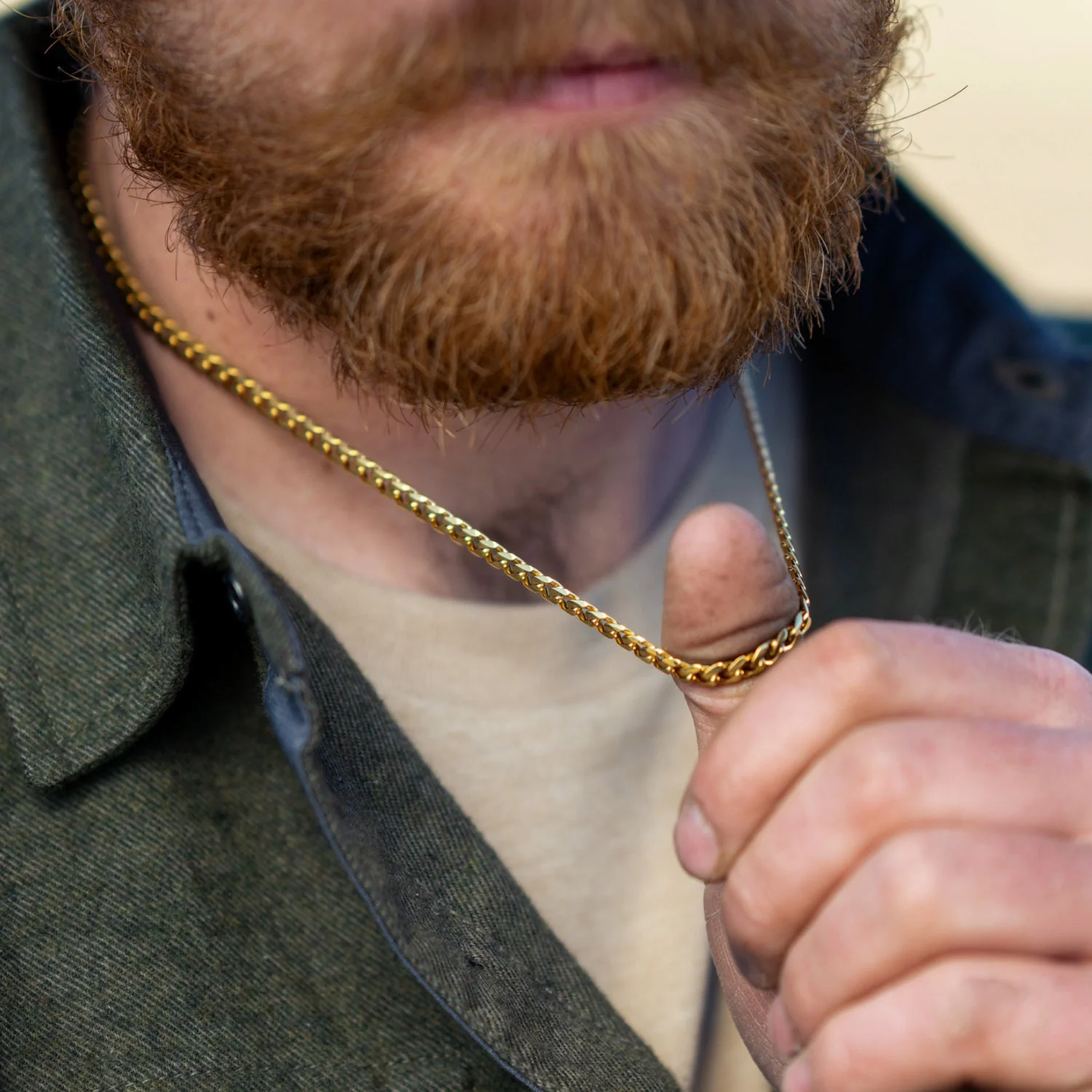 5mm Curb Chain - 18K Gold - 22" - Image 7
