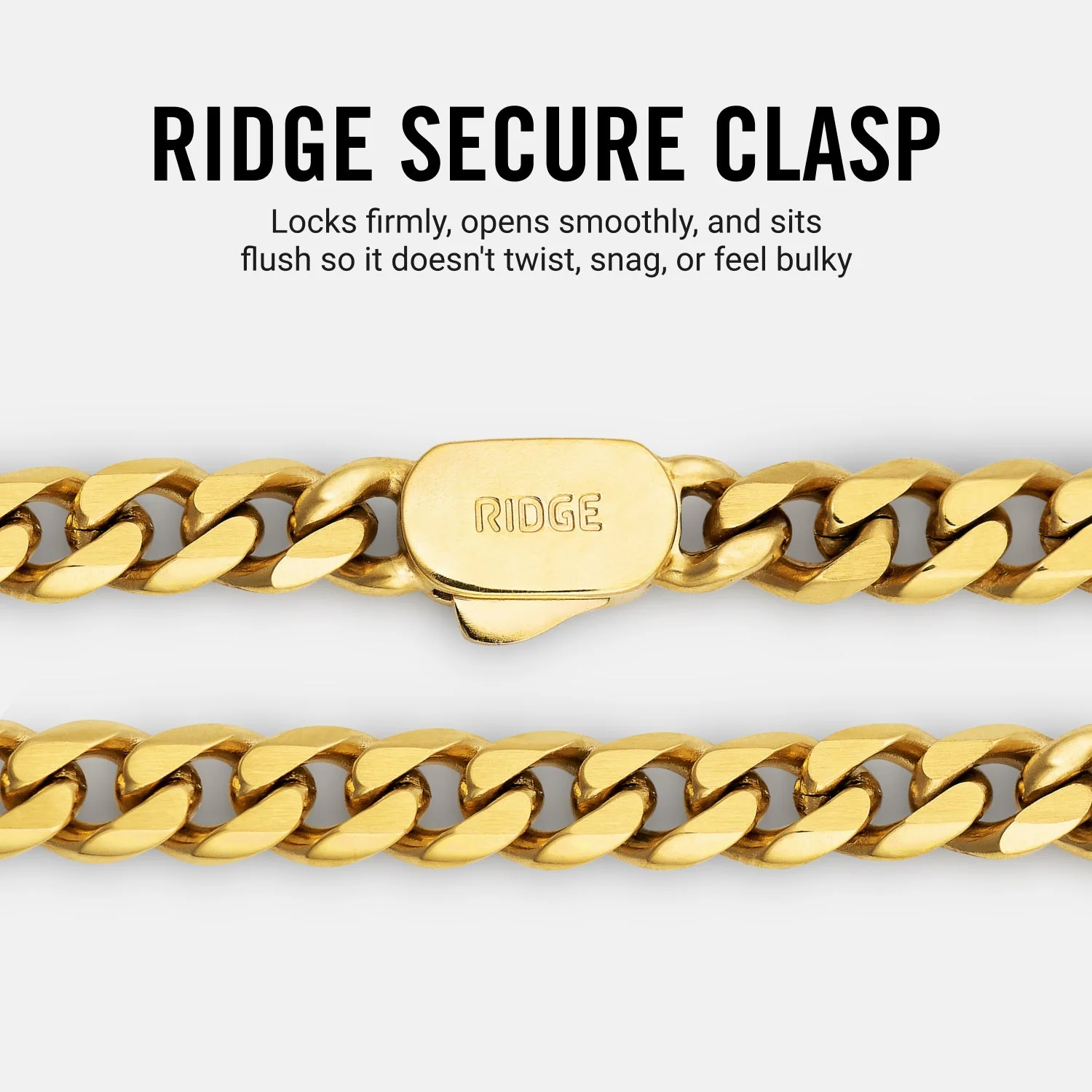 5mm Curb Chain - 18K Gold - 22" - Image 8