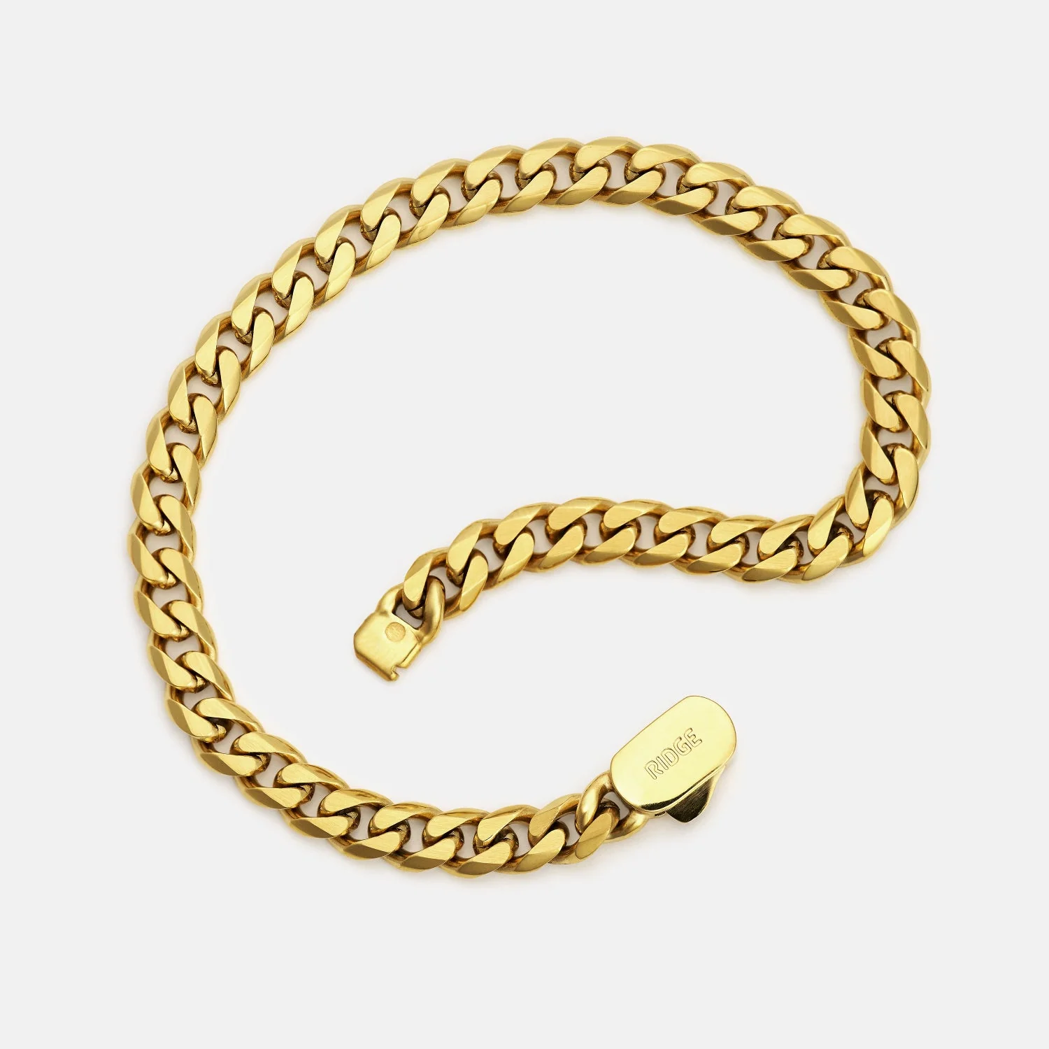 6mm Curb Bracelet - 18K Gold - Large - Image 3