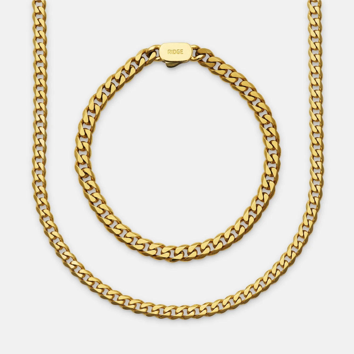 6mm Curb Bracelet - 18K Gold - Medium - Image 4
