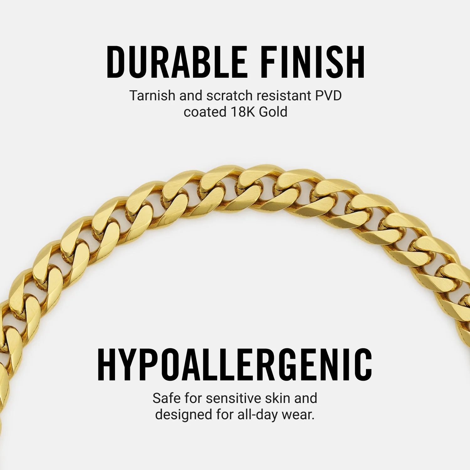 6mm Curb Bracelet - 18K Gold - Medium - Image 8