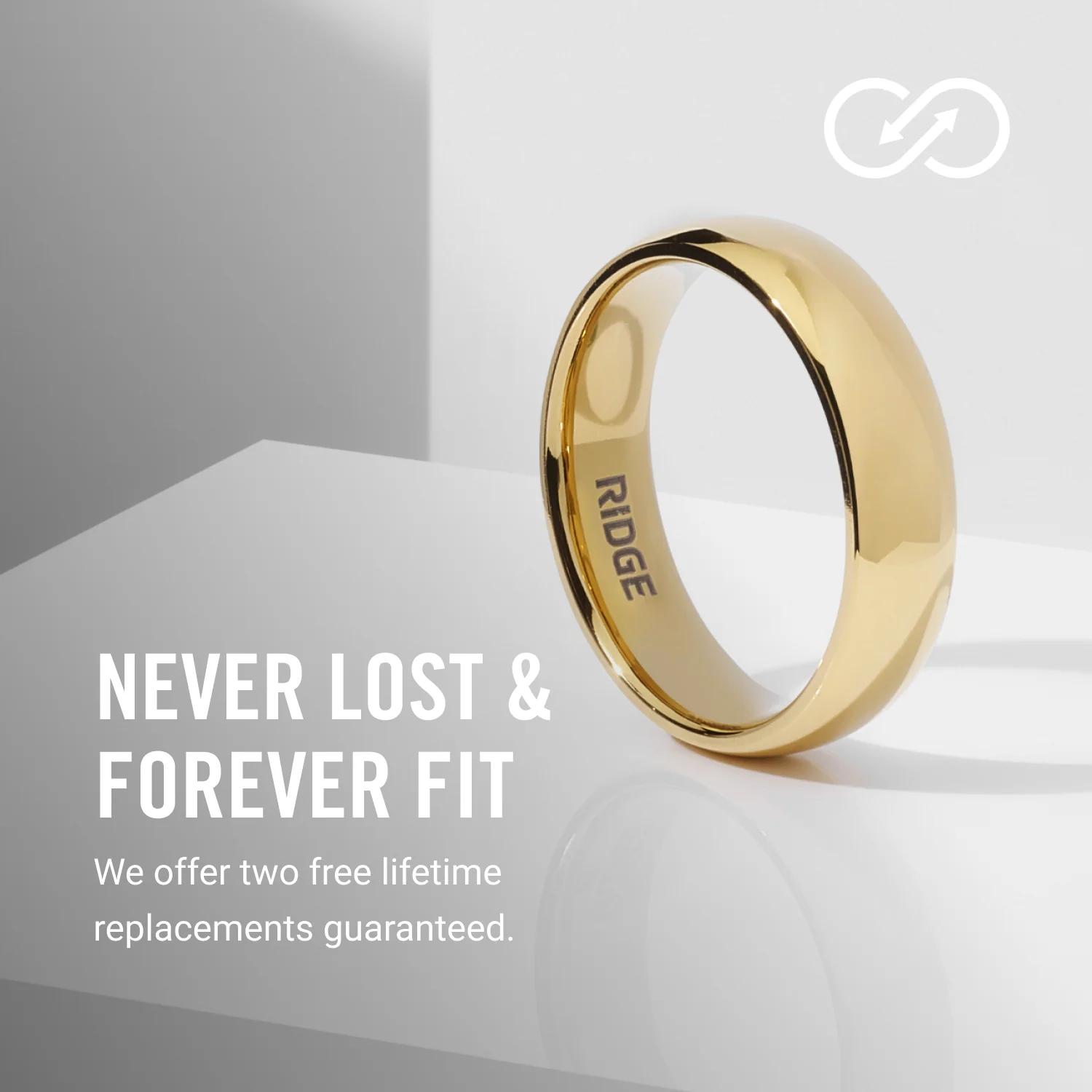 6mm Rounded Ring Set - 24K Gold - Tantalum - Image 9