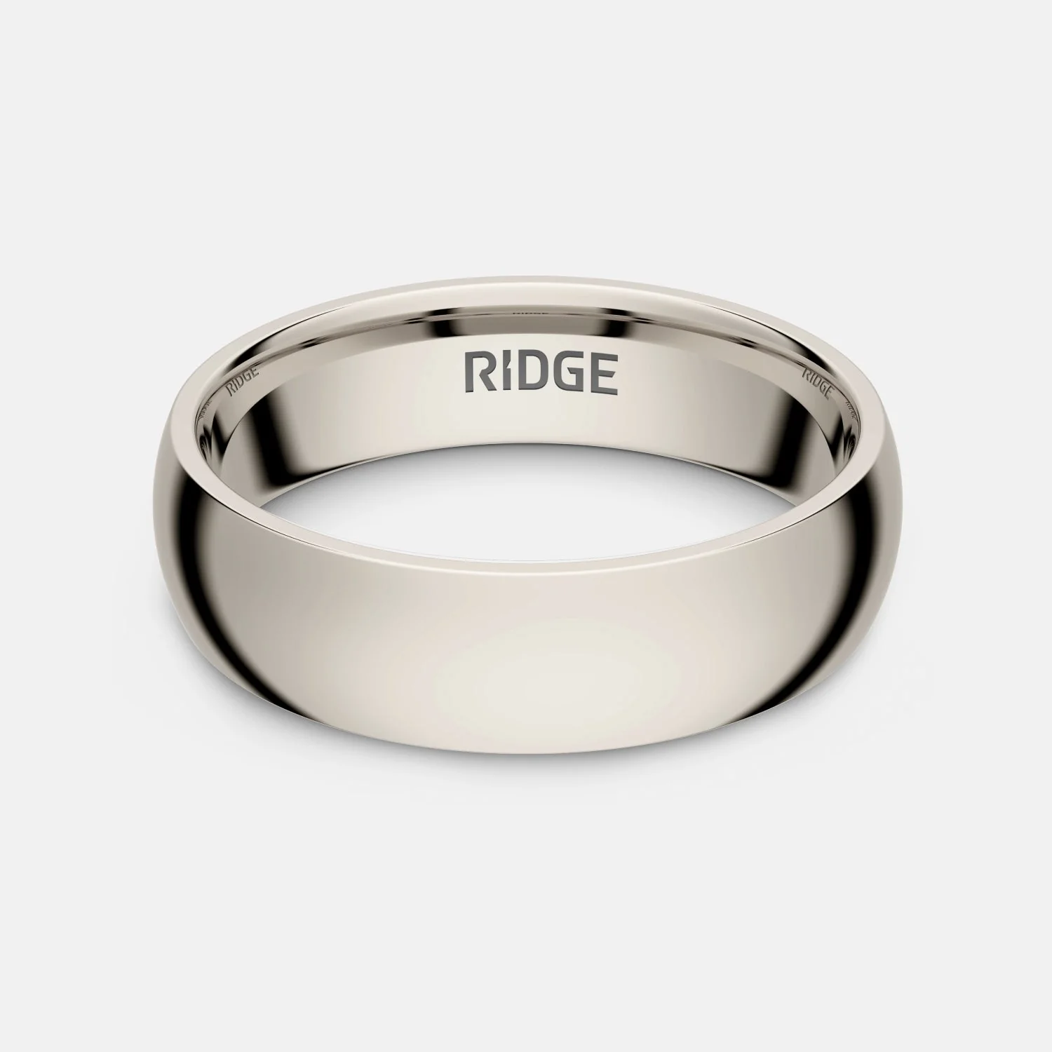 6mm Rounded Ring Set - Platinum - Tantalum - Image 2