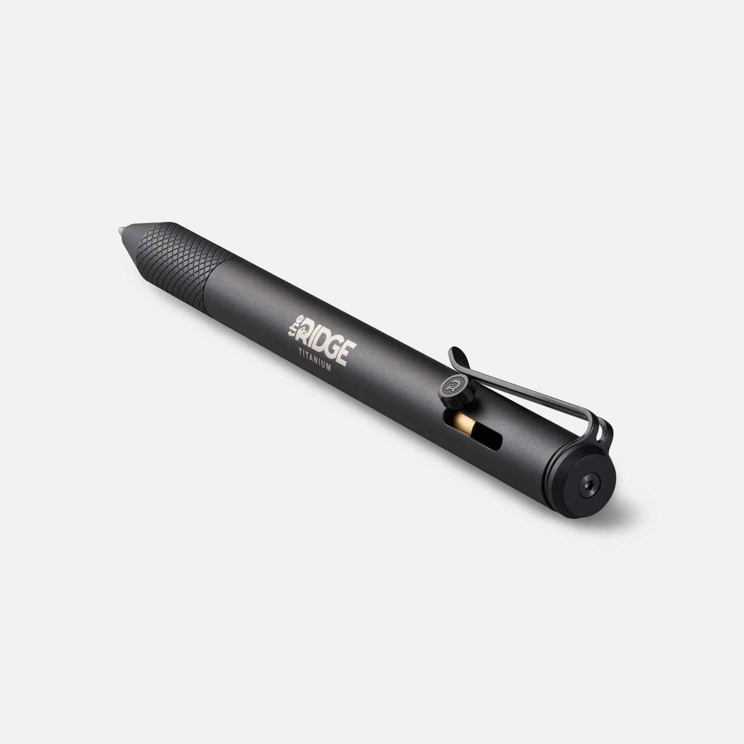 Ridge Bolt Action Pen - Matte Black Titanium - Image 2