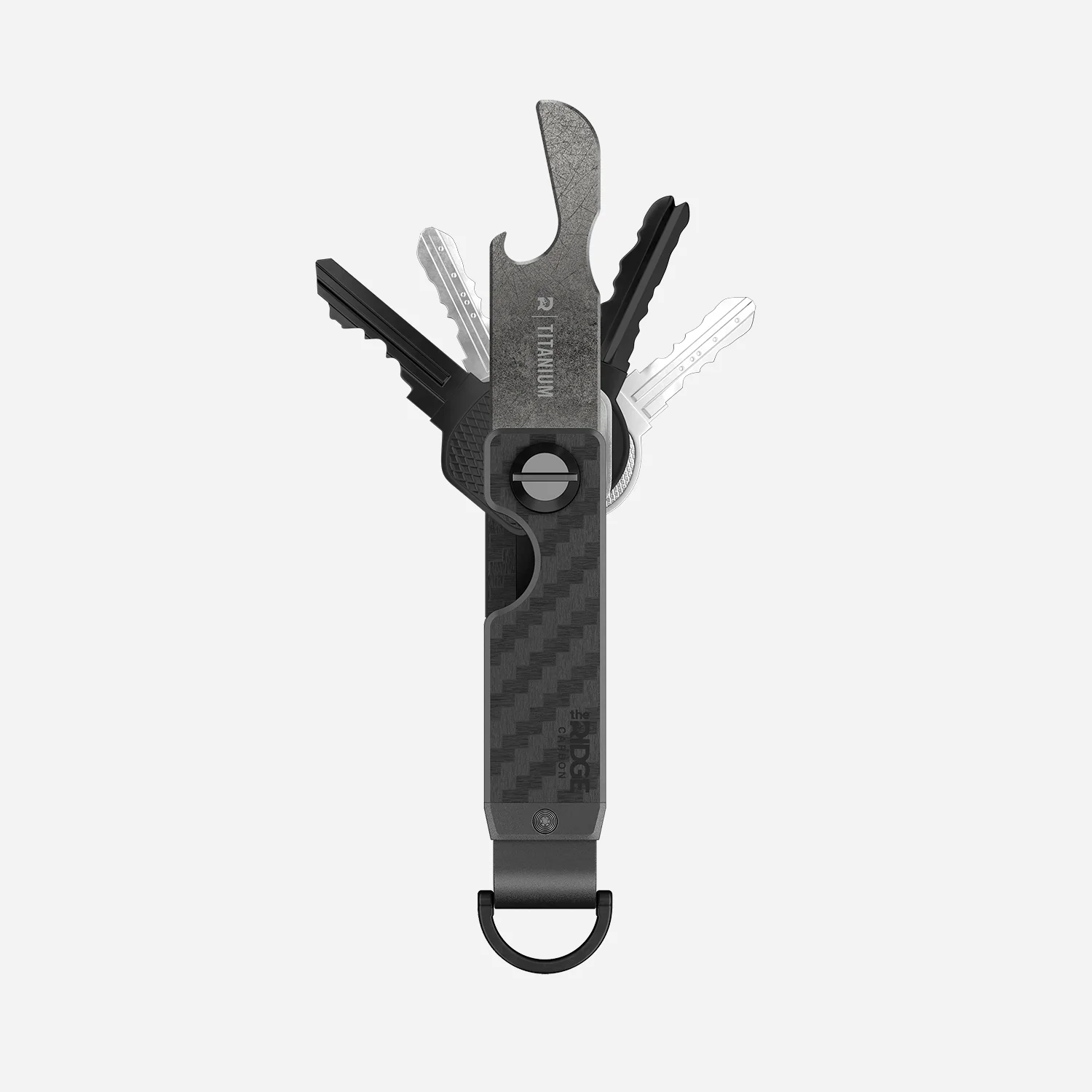 Ridge Keycase Bottle Opener - Stonewashed Titanium - Image 3