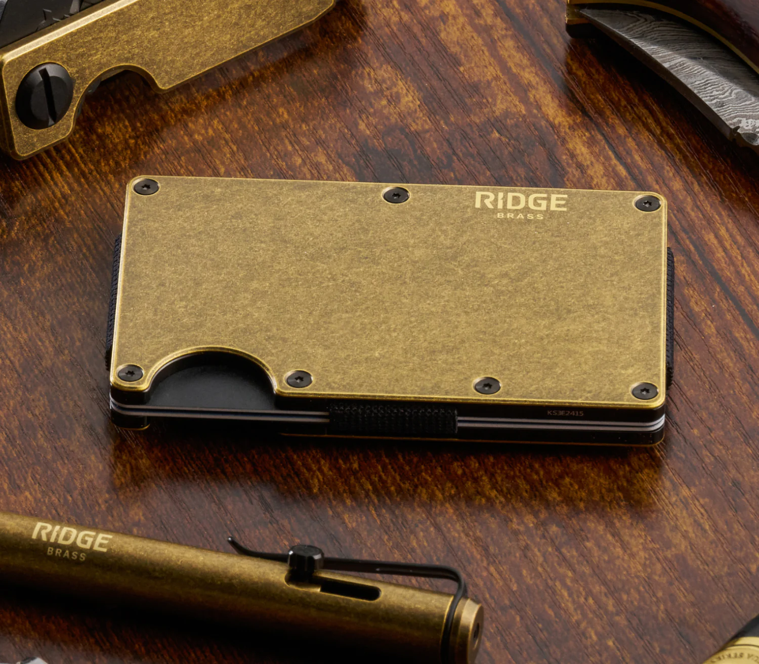 Ridge Wallet - Brass - Image 6