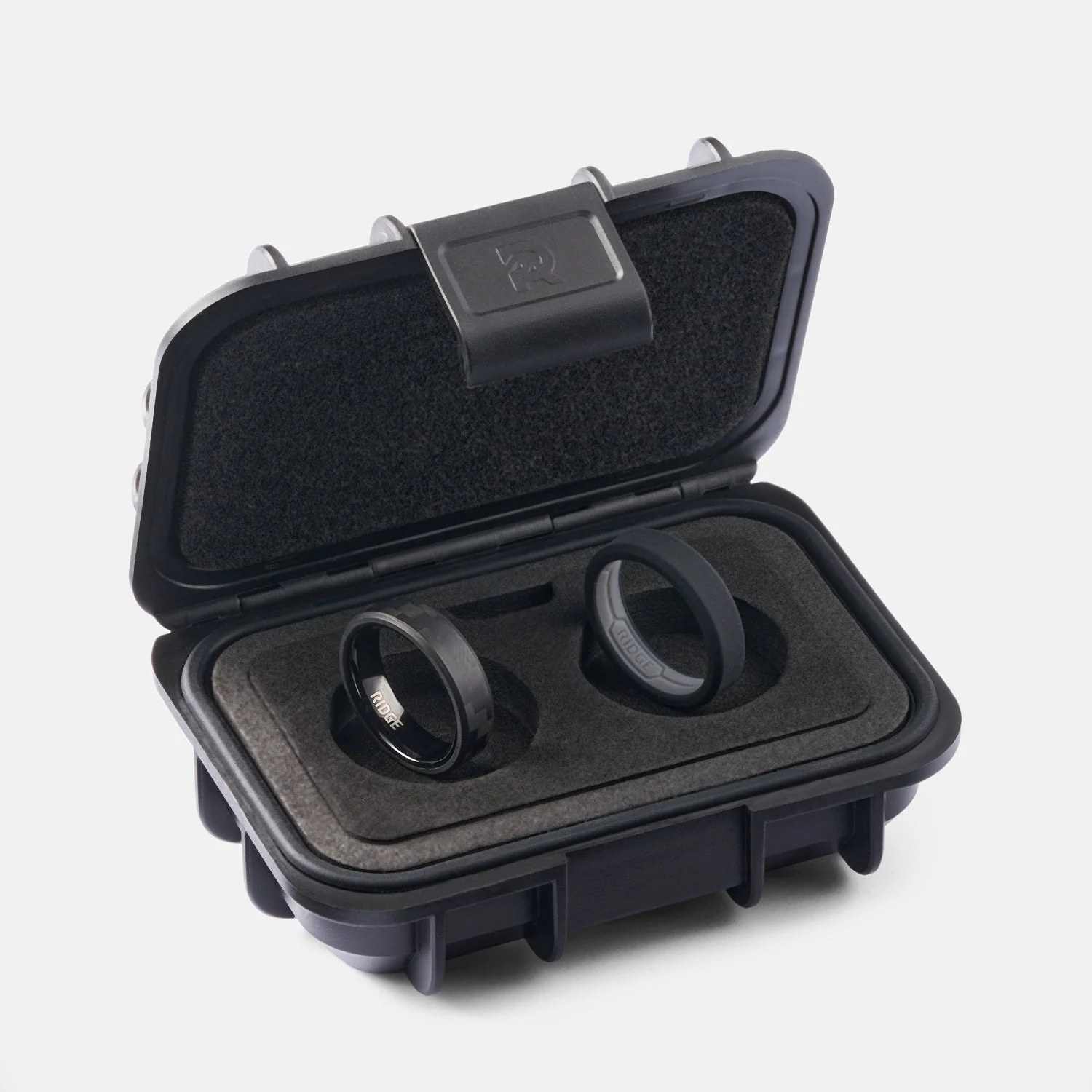 6mm Beveled Ring Set - Carbon Fiber 3K - Image 2