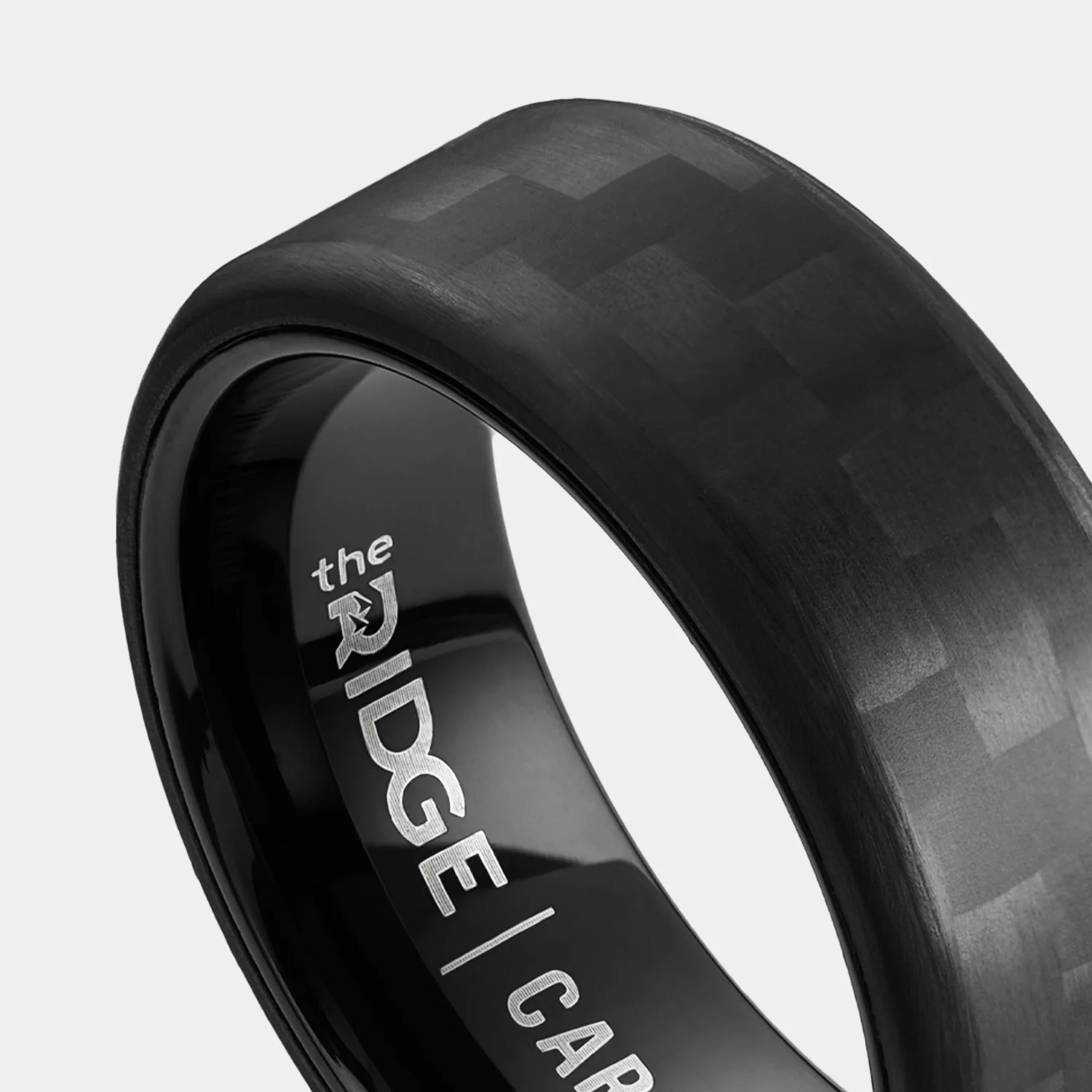 8mm Beveled Ring Set - Carbon Fiber 3K - Image 4