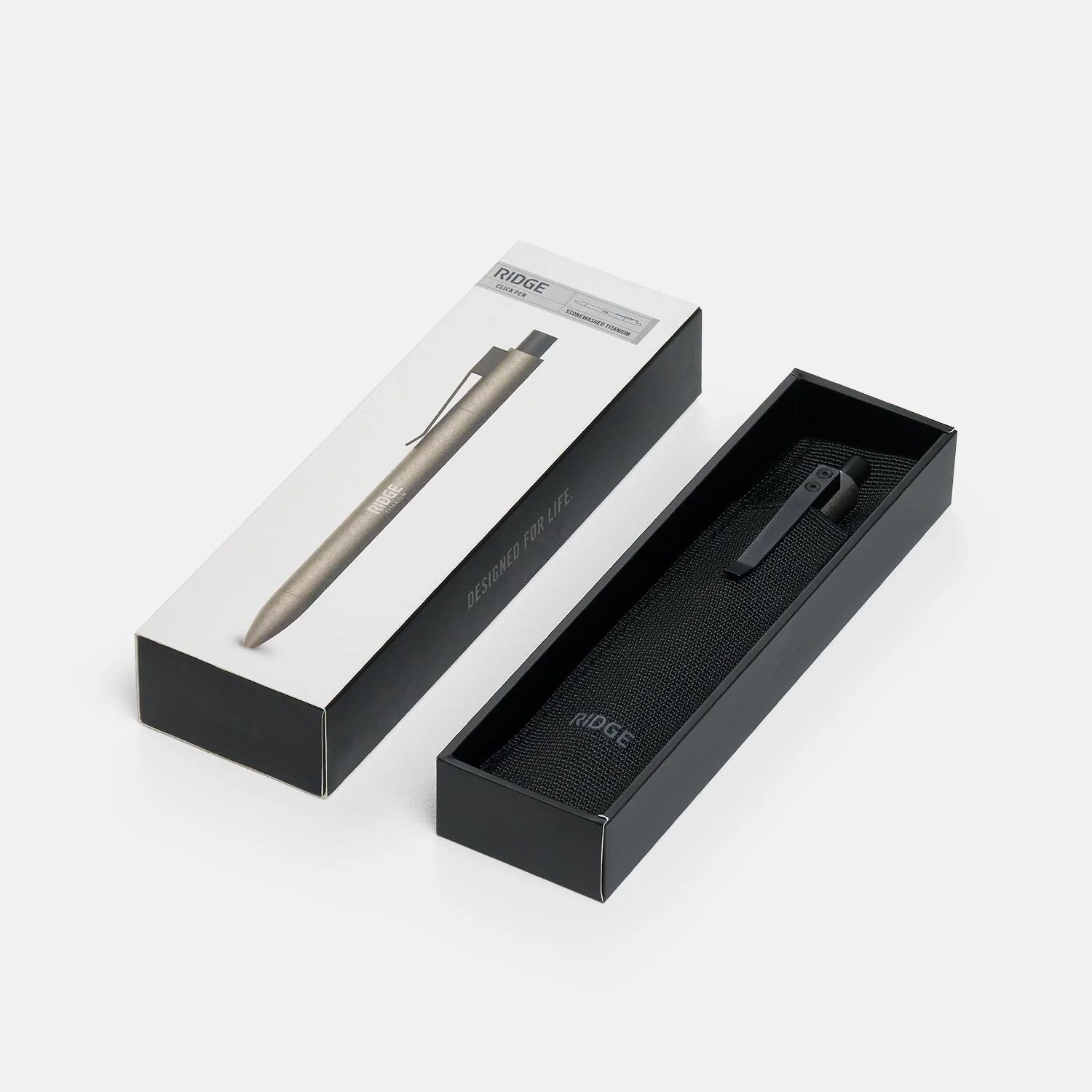 Ridge Click Pen - Stonewashed Titanium - Image 6
