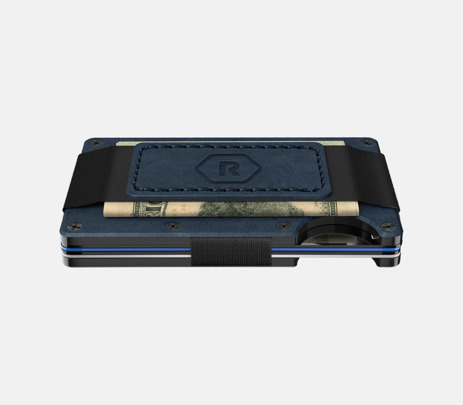 Ridge Wallet - Cobalt Blue Leather - Image 10