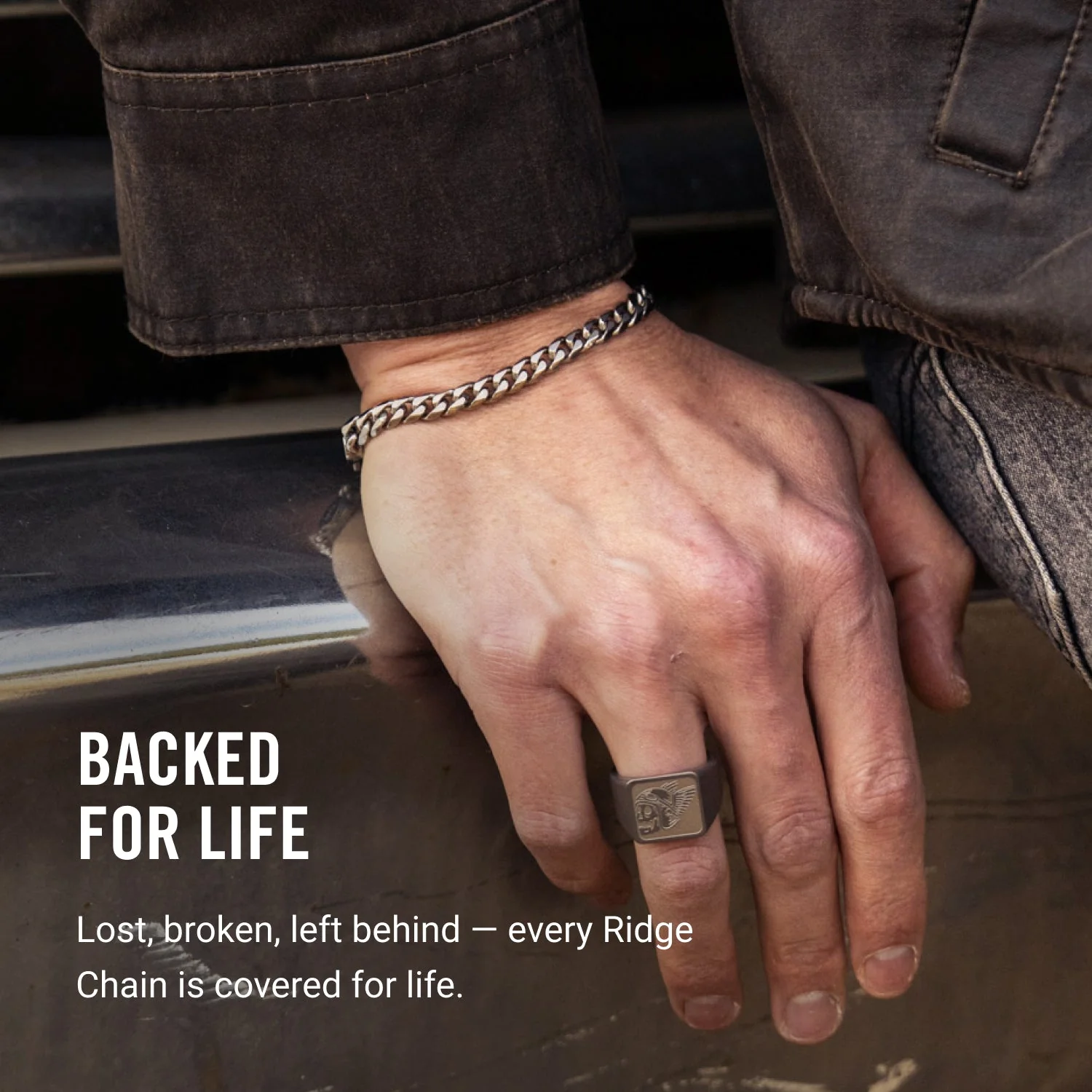 Curb Chain Kit - Titanium - Medium - Image 5