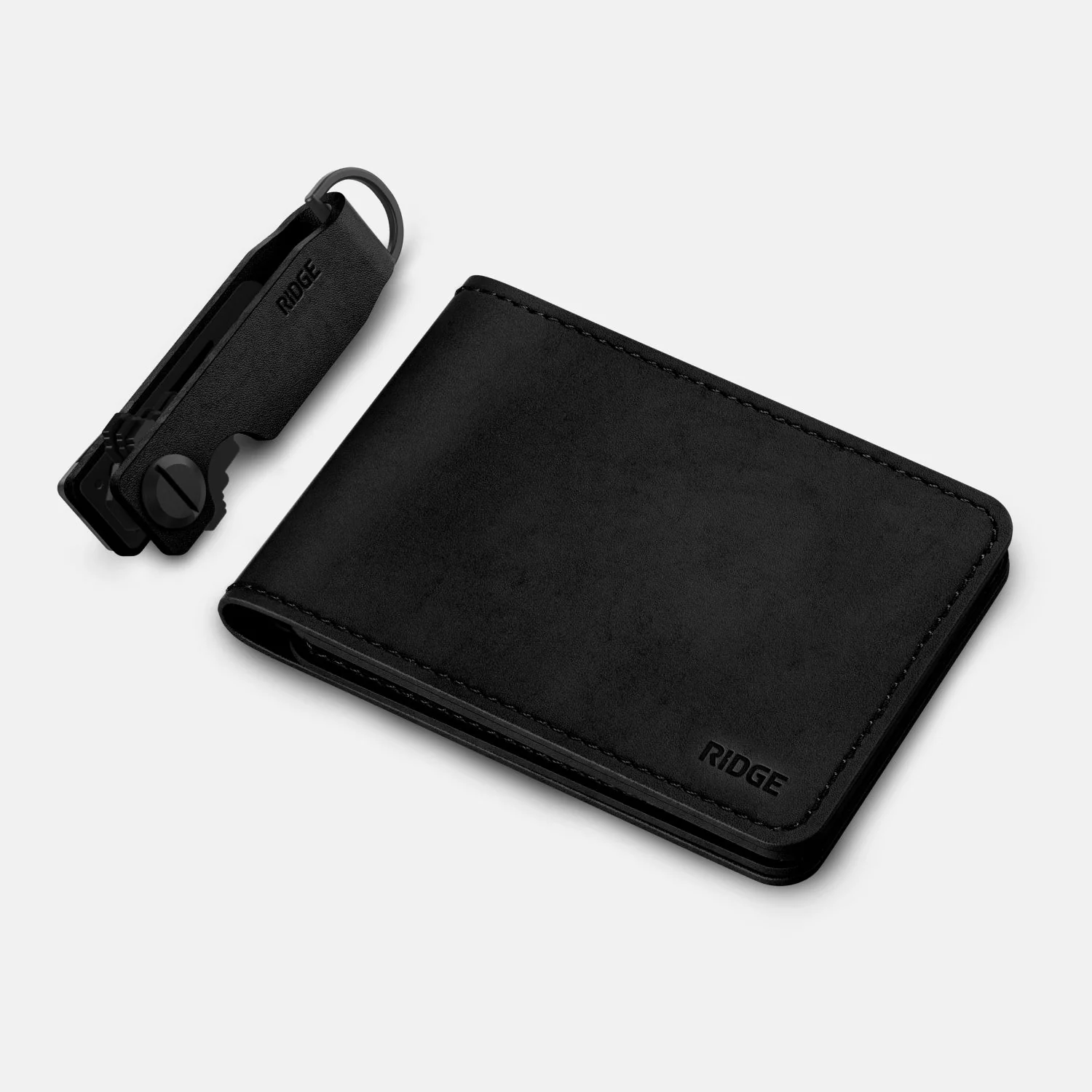 Daily Driver Kit - Billfold - Midnight Black Leather - Image 2