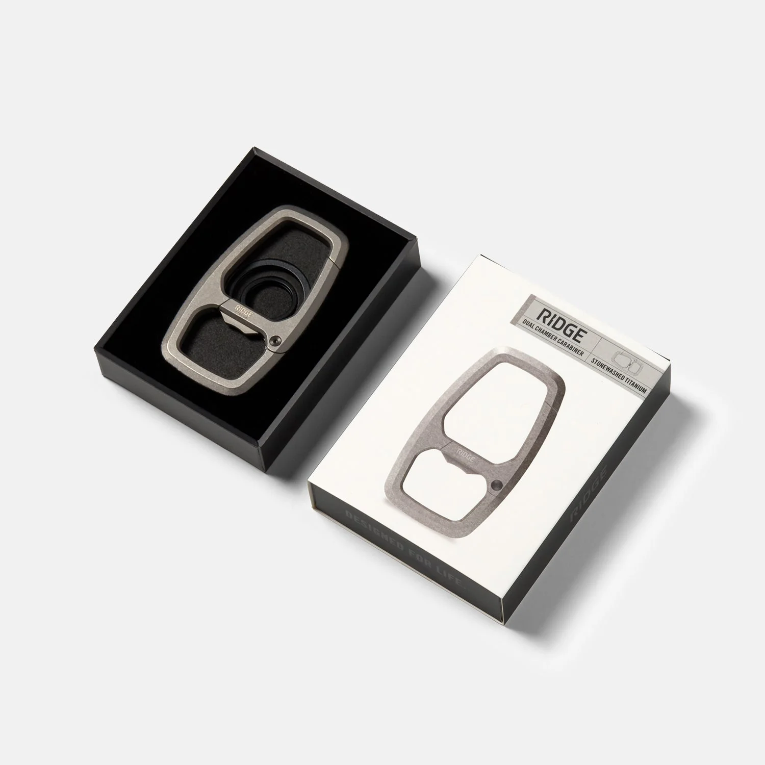 Dual Chamber Carabiner - Stonewashed Titanium - Image 10