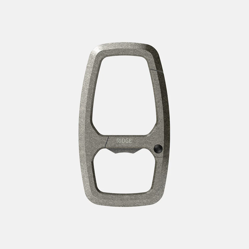 Dual Chamber Carabiner - Stonewashed Titanium - Image 2