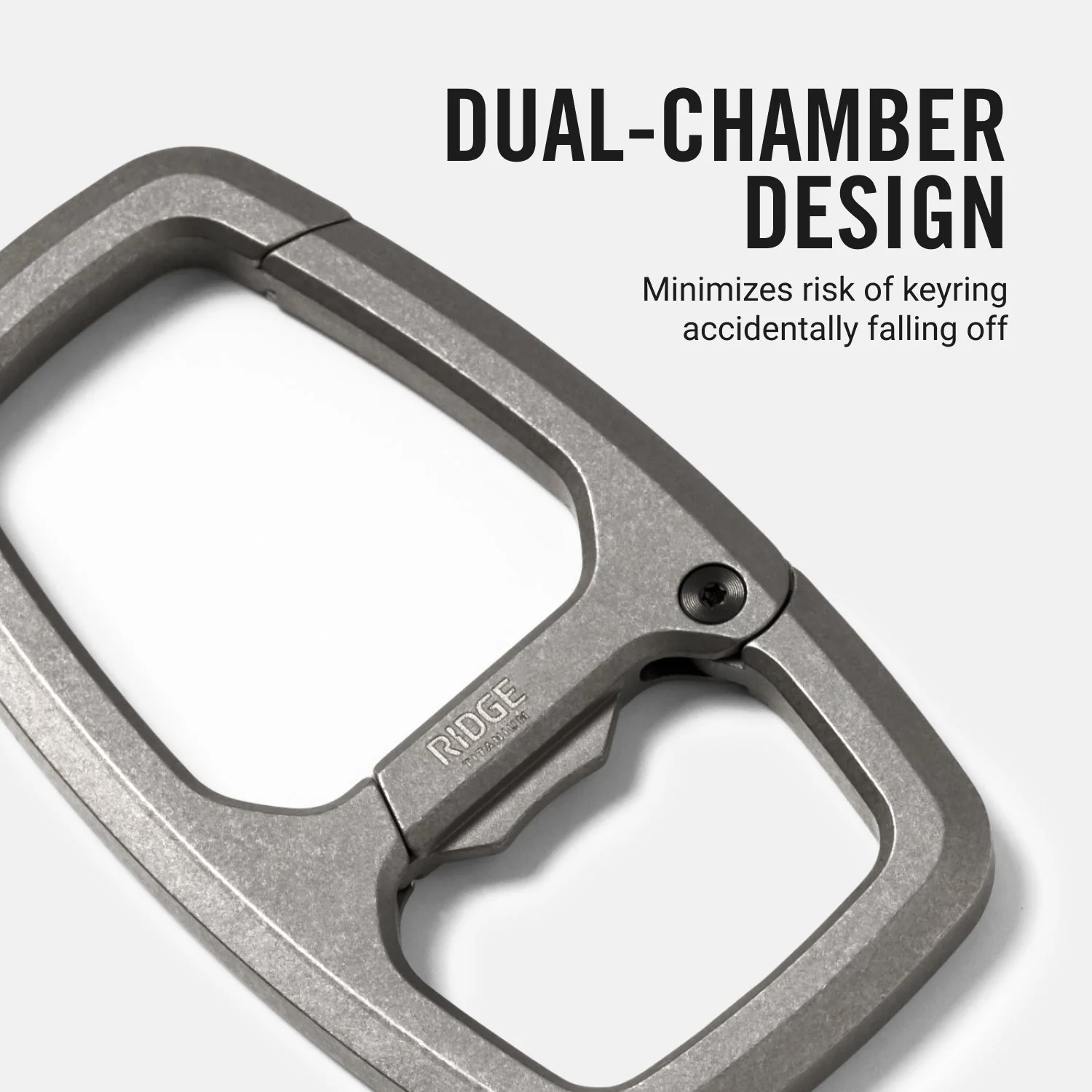 Dual Chamber Carabiner - Stonewashed Titanium - Image 6