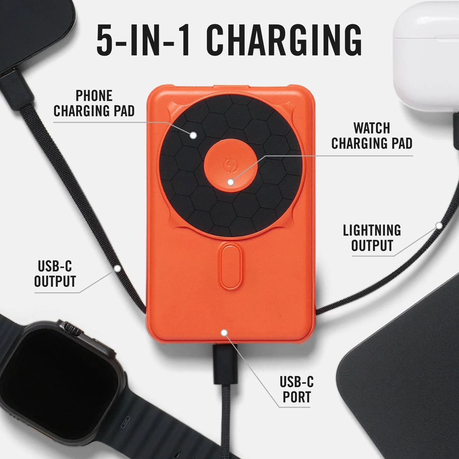 Everyday Charging Kit - iPhone Air - Basecamp Orange - Image 4