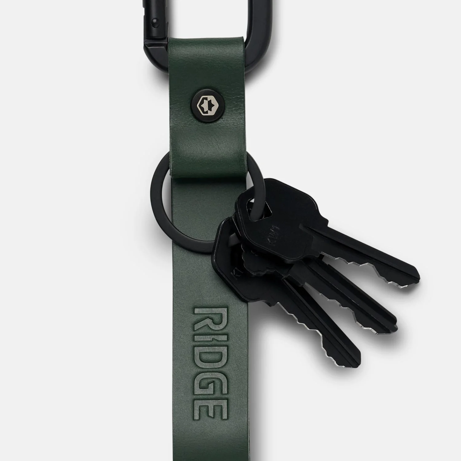 Ridge Keychain - Hunter Green Leather - Image 4