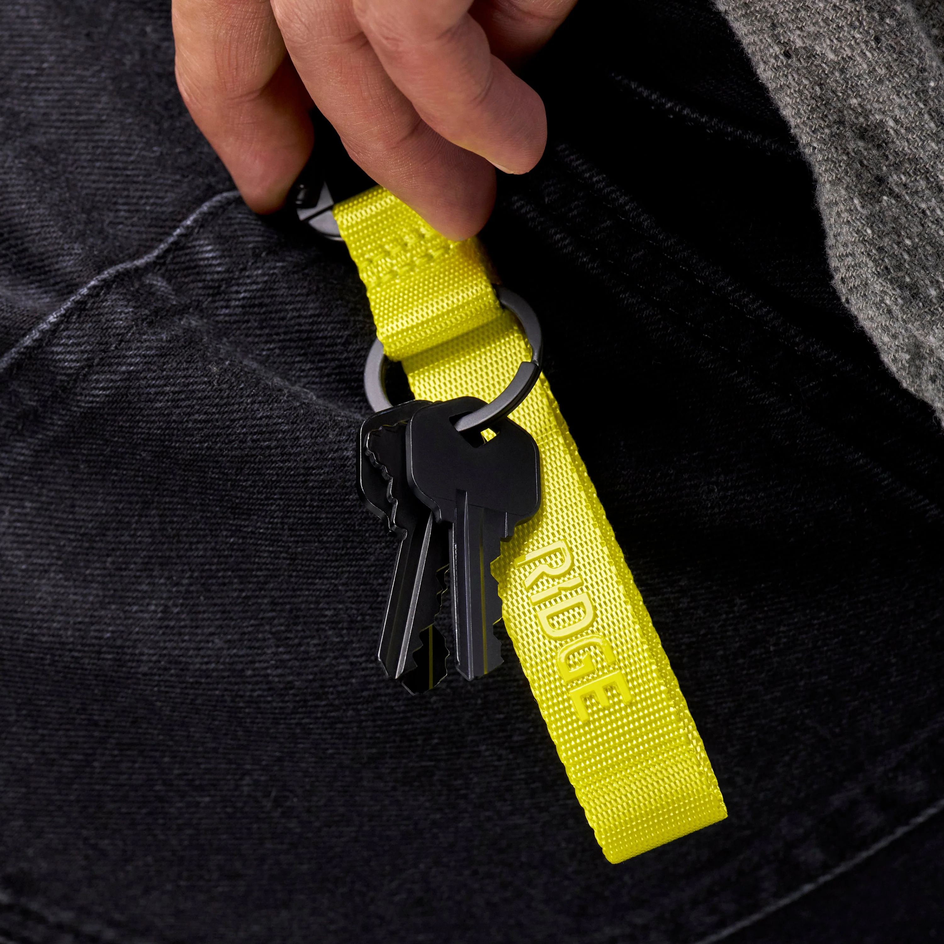 Ridge Keychain - Hyper Lime - Image 5