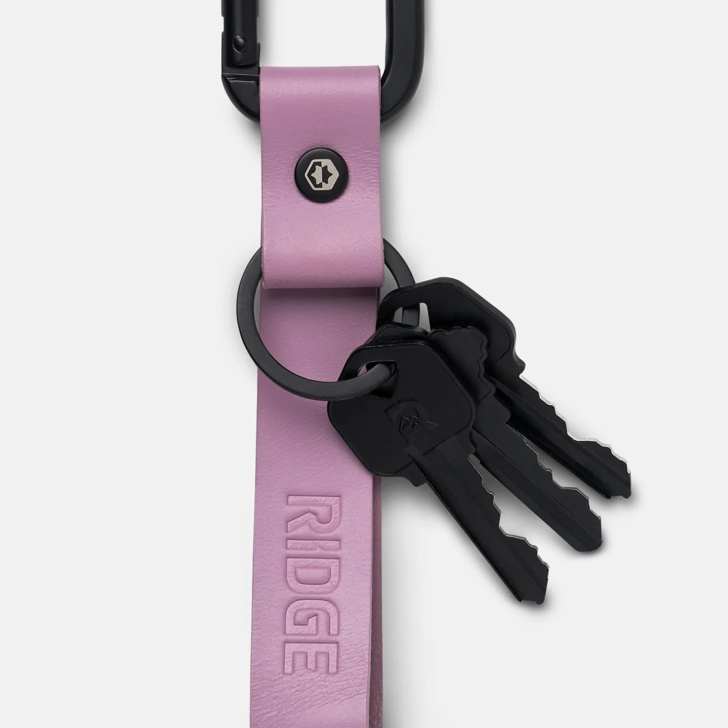 Ridge Keychain - Lilac Leather - Image 4