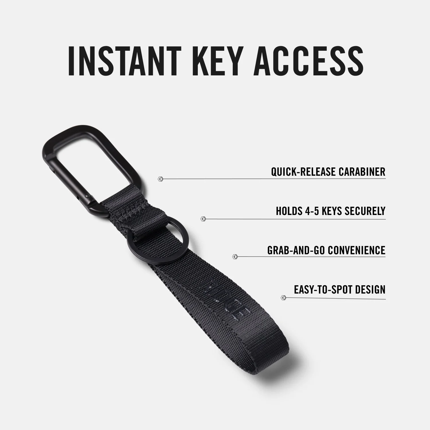 Ridge Keychain - Matte Black - Image 7