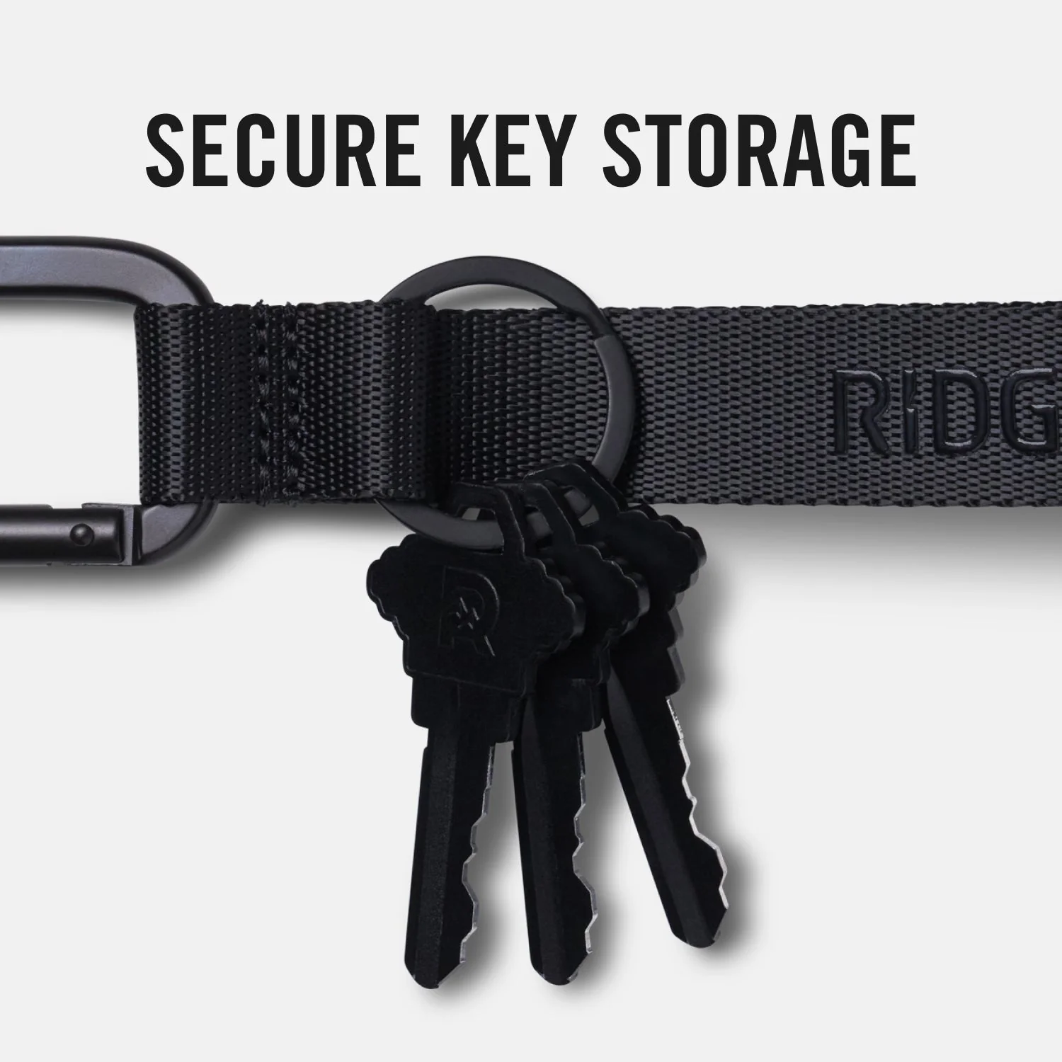 Ridge Keychain - Matte Black - Image 8