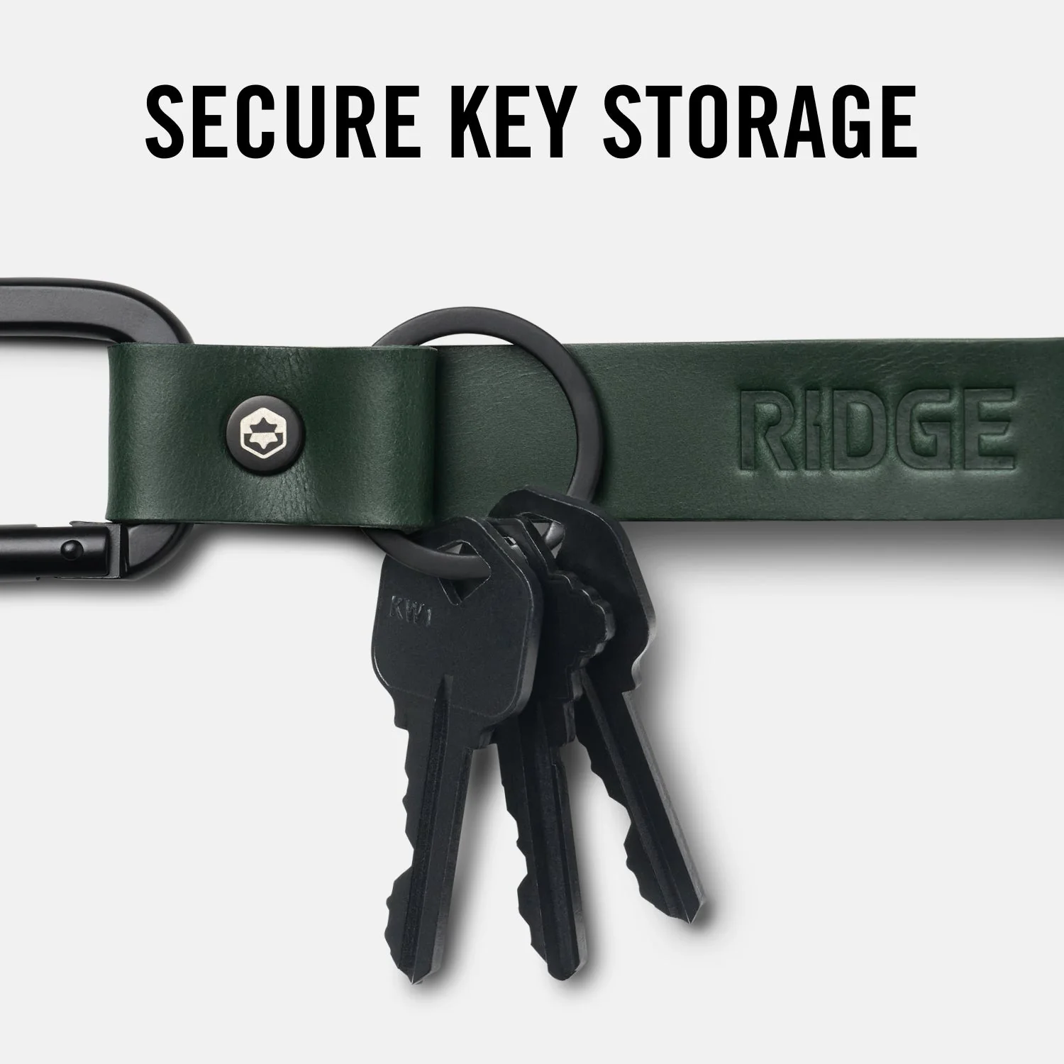Ridge Keychain - Tobacco Brown Leather - Image 6