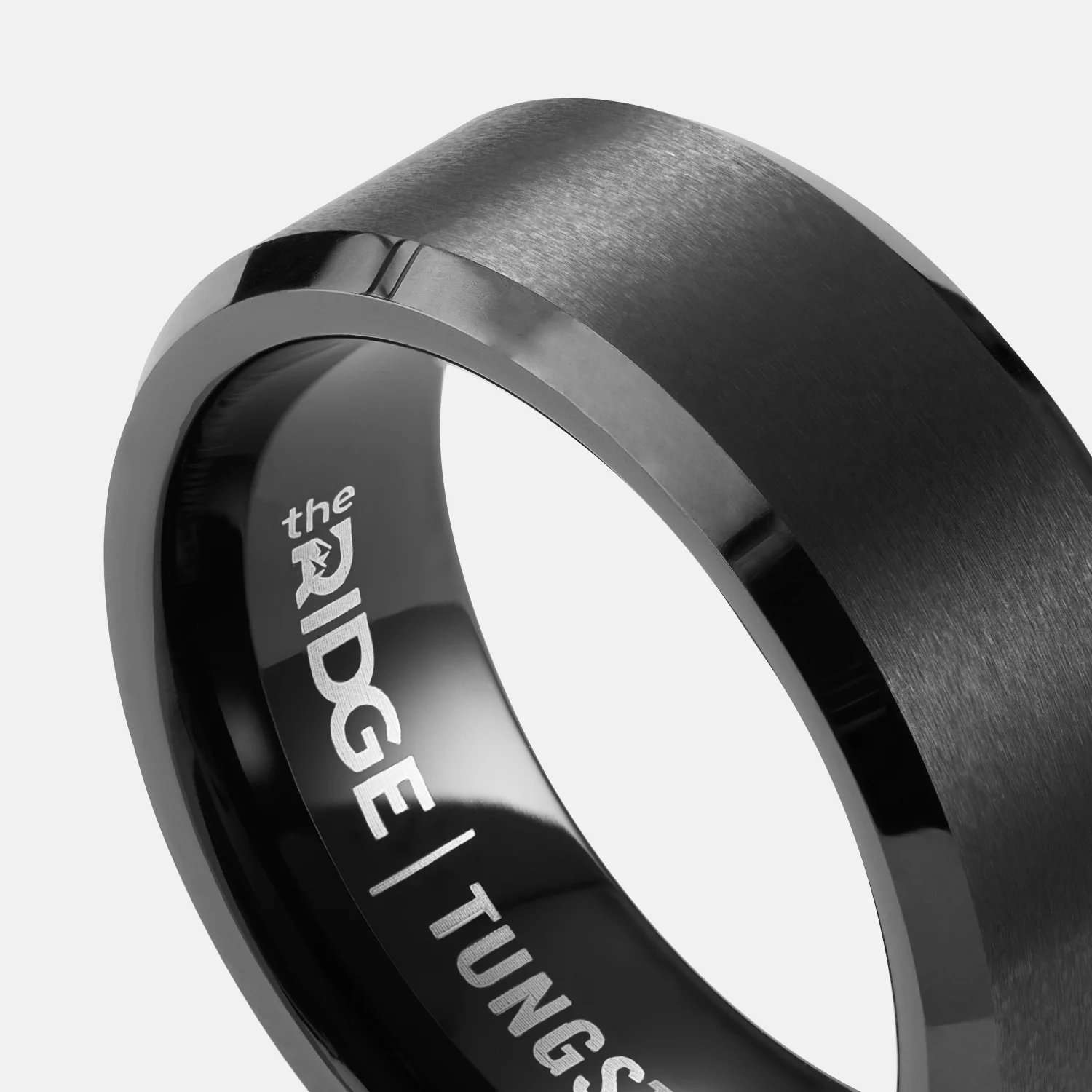 8mm Beveled Ring Set - Gunmetal - Image 4