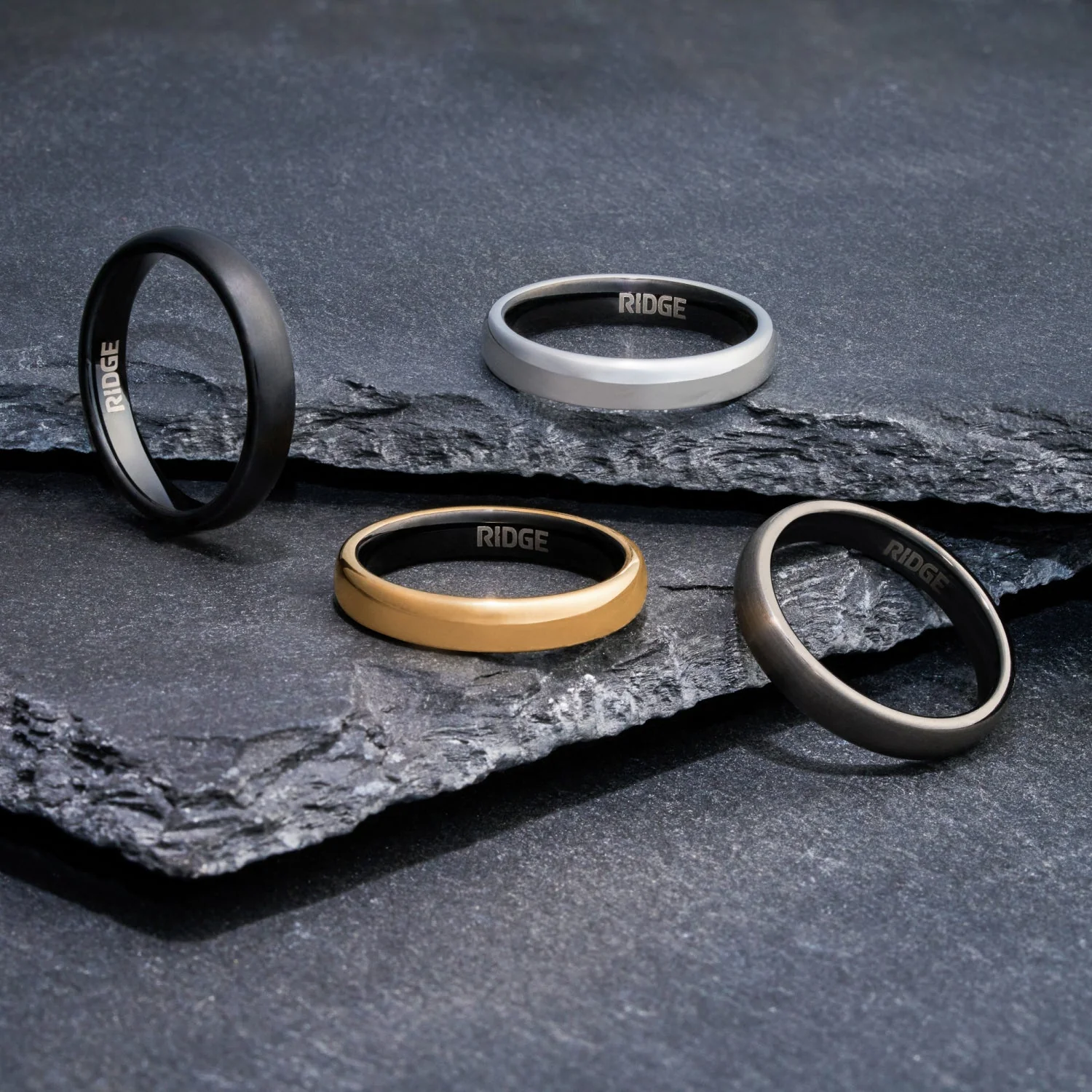 4mm Rounded Ring Set - Gunmetal - Image 7