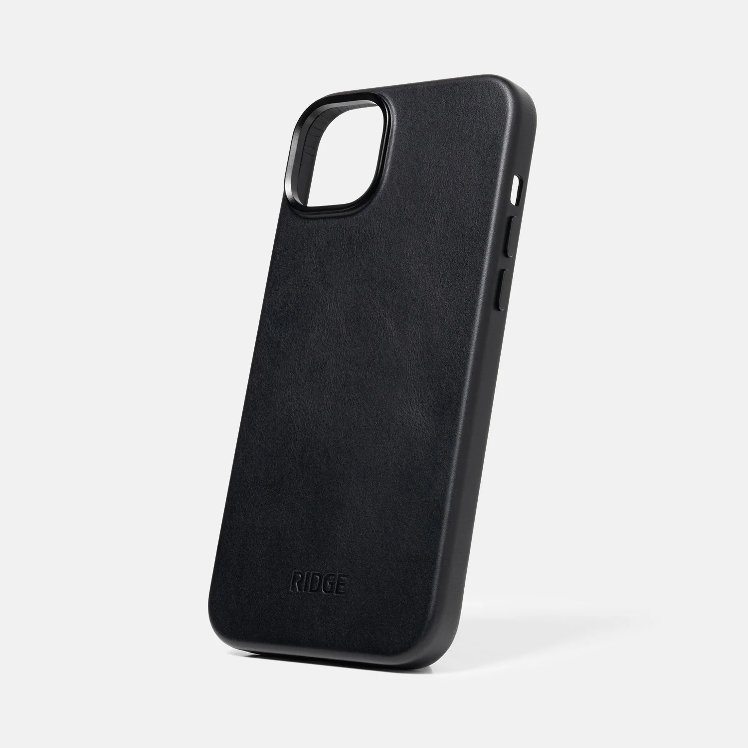Ridge Phone Case - Midnight Black Leather - iPhone 15 Plus - Image 7