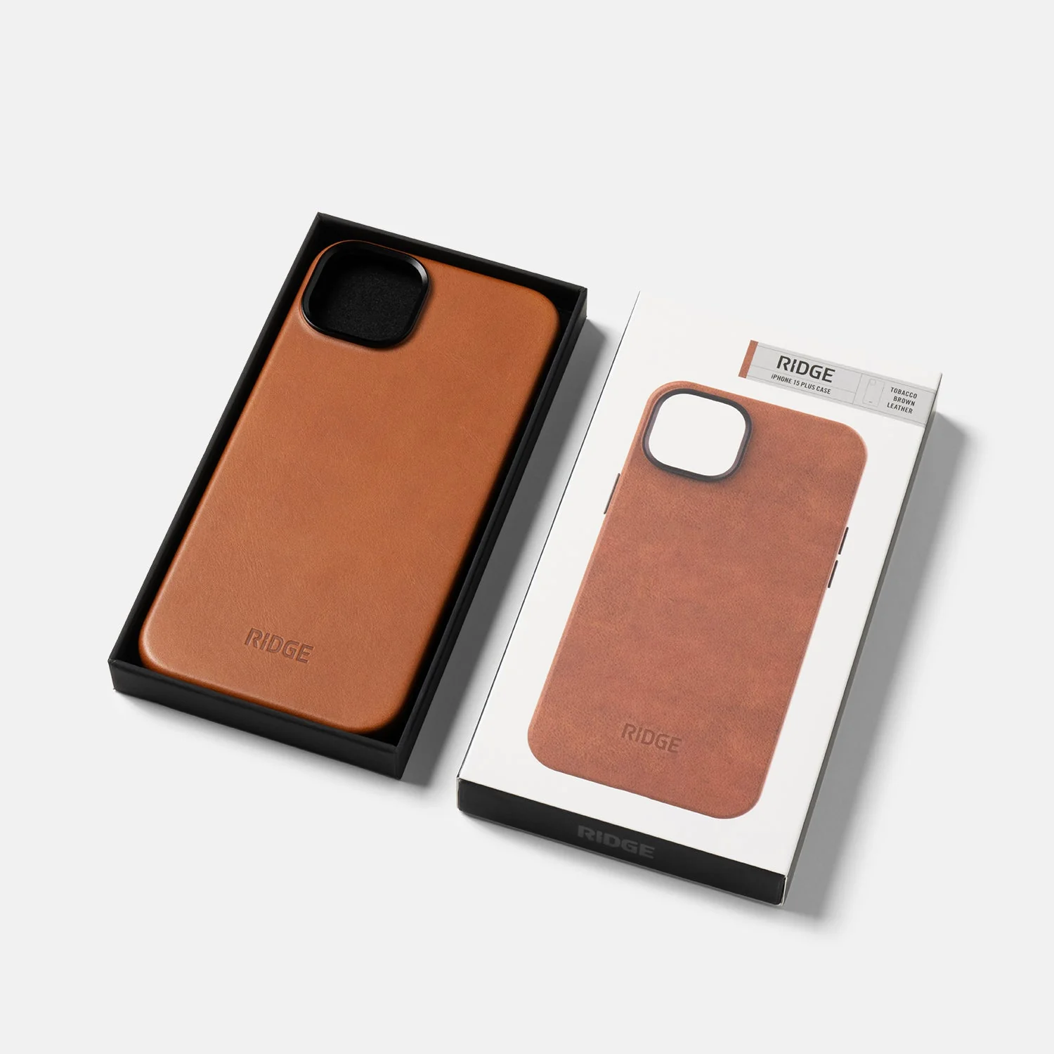 Ridge Phone Case - Tobacco Brown Leather - iPhone 15 Plus - Image 3