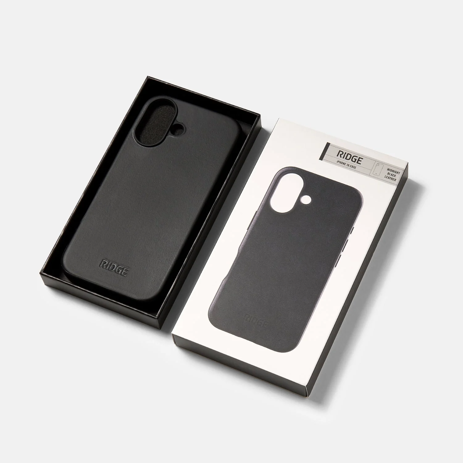 Ridge Phone Case - Midnight Black Leather - iPhone 16 - Image 5