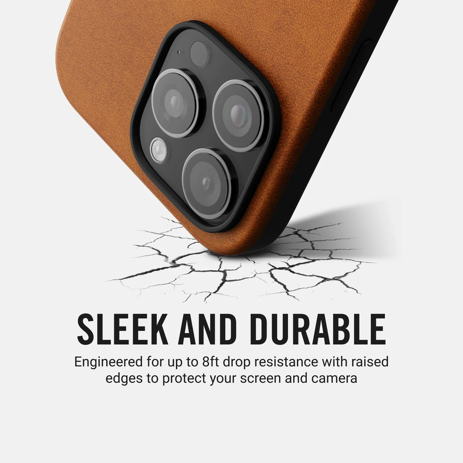 Ridge Phone Case - Tobacco Brown Leather - iPhone 16 - Image 7