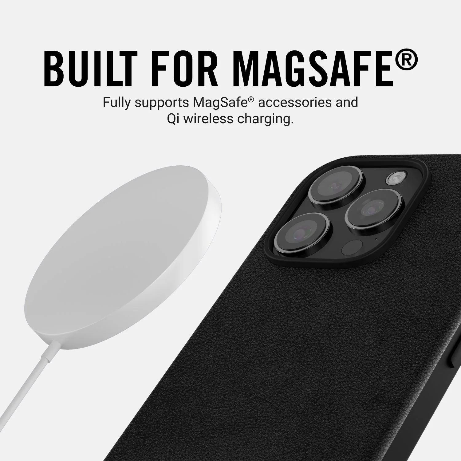 Ridge Phone Case - Midnight Black Leather - iPhone 16 Plus - Image 6