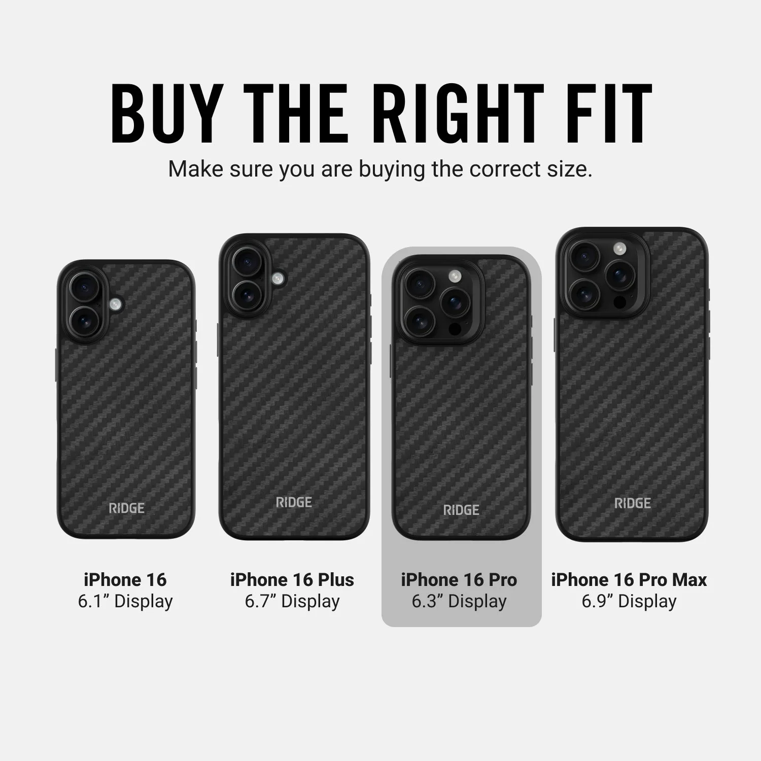 Ridge Phone Case - Carbon - iPhone 16 Pro - Image 10