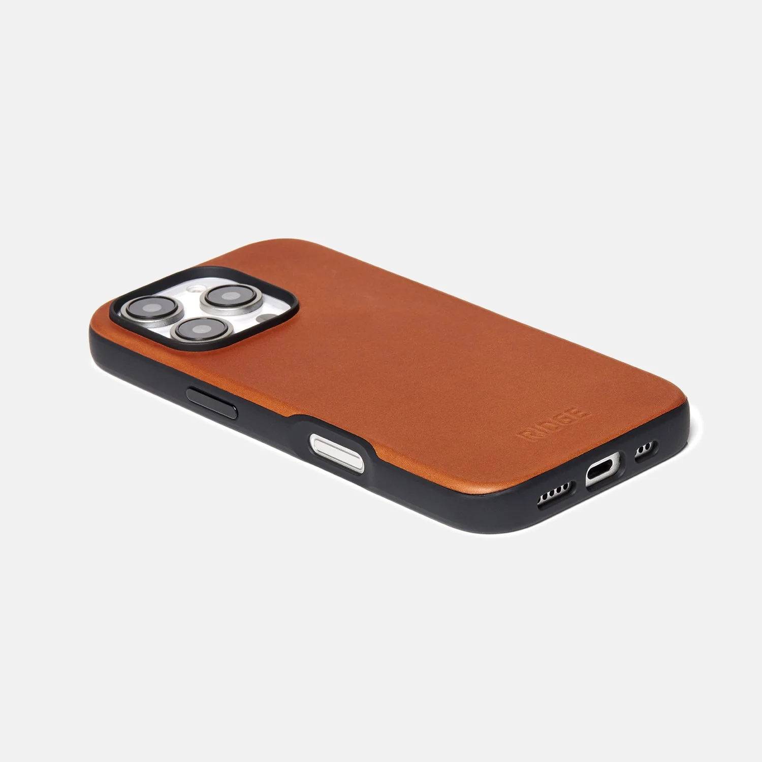 Ridge Phone Case - Tobacco Brown Leather - iPhone 16 Pro - Image 4