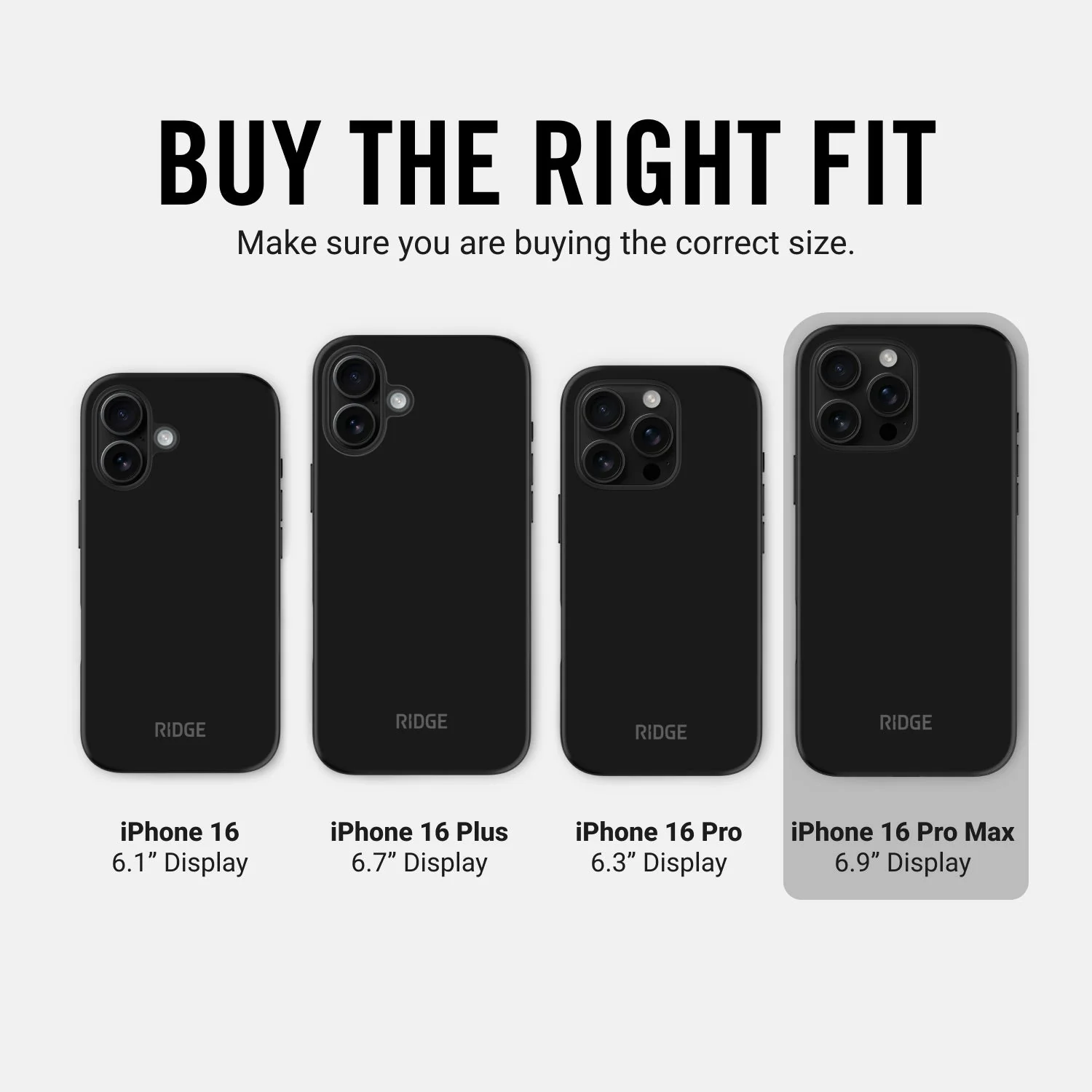 Ridge Phone Case - Matte Black - iPhone 16 Pro Max - Image 10