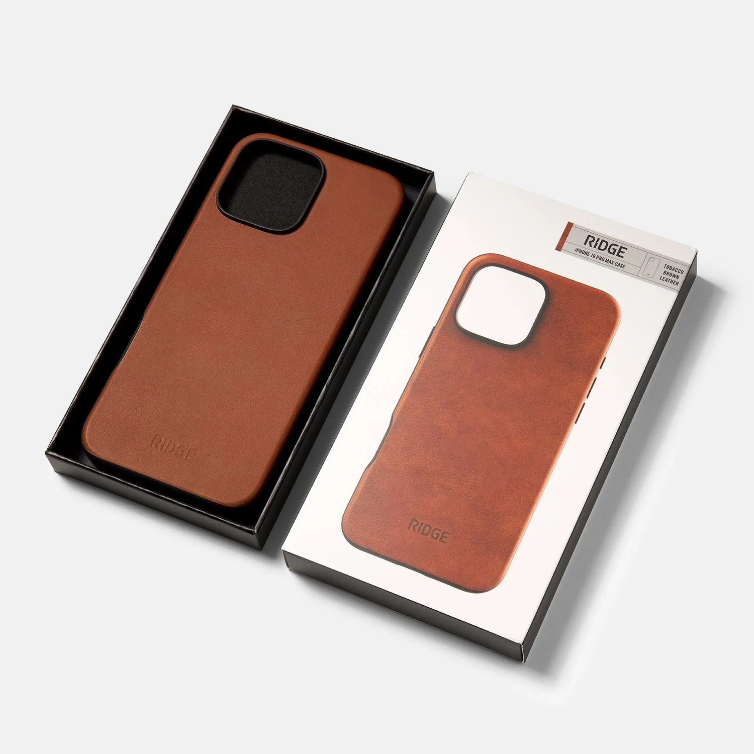 Ridge Phone Case - Tobacco Brown Leather - iPhone 16 Pro Max - Image 5