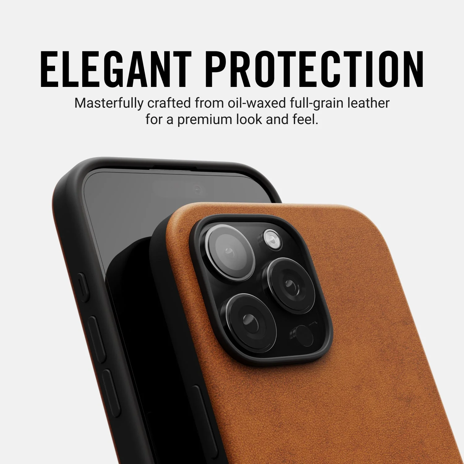 Ridge Phone Case - Tobacco Brown Leather - iPhone 16 Pro Max - Image 8