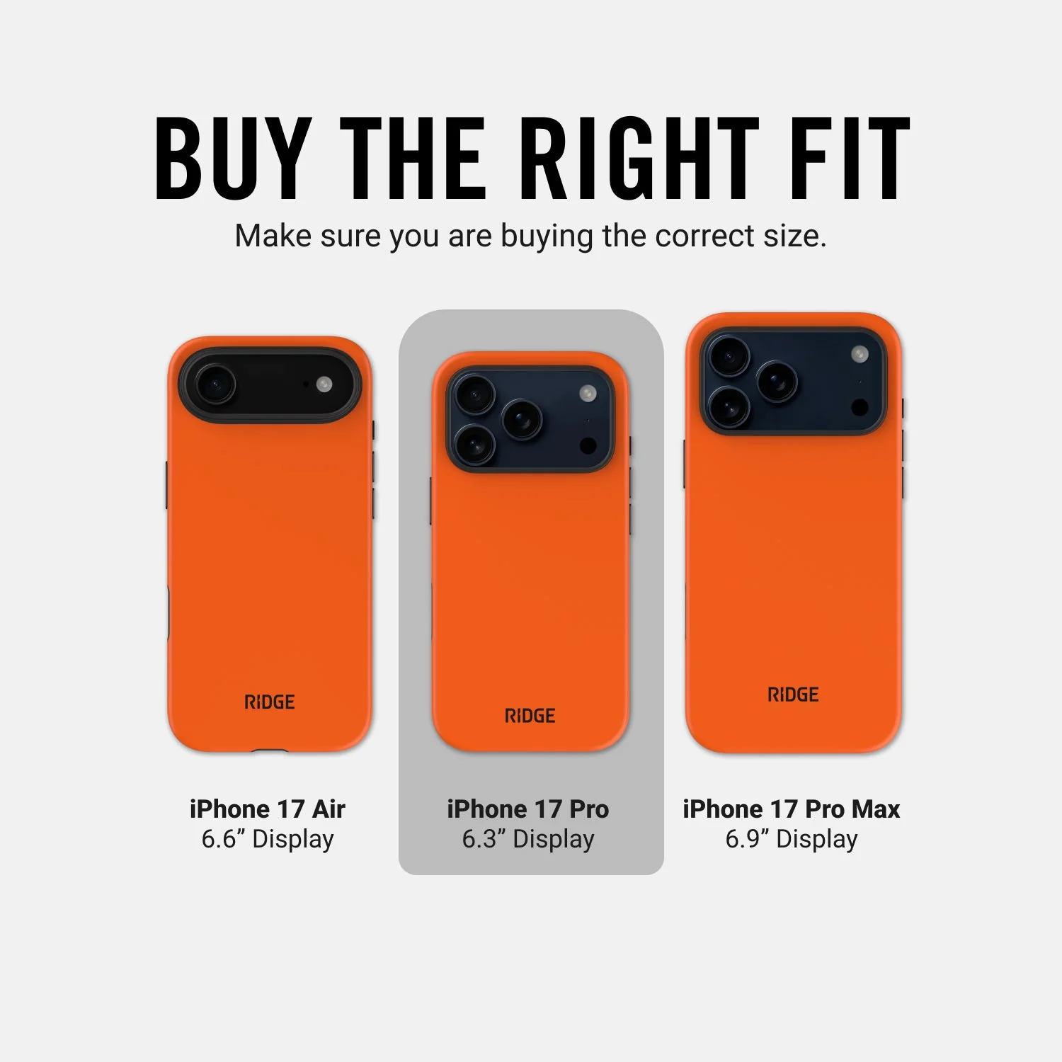 Ridge Phone Case - Basecamp Orange - iPhone 17 Pro - Image 10