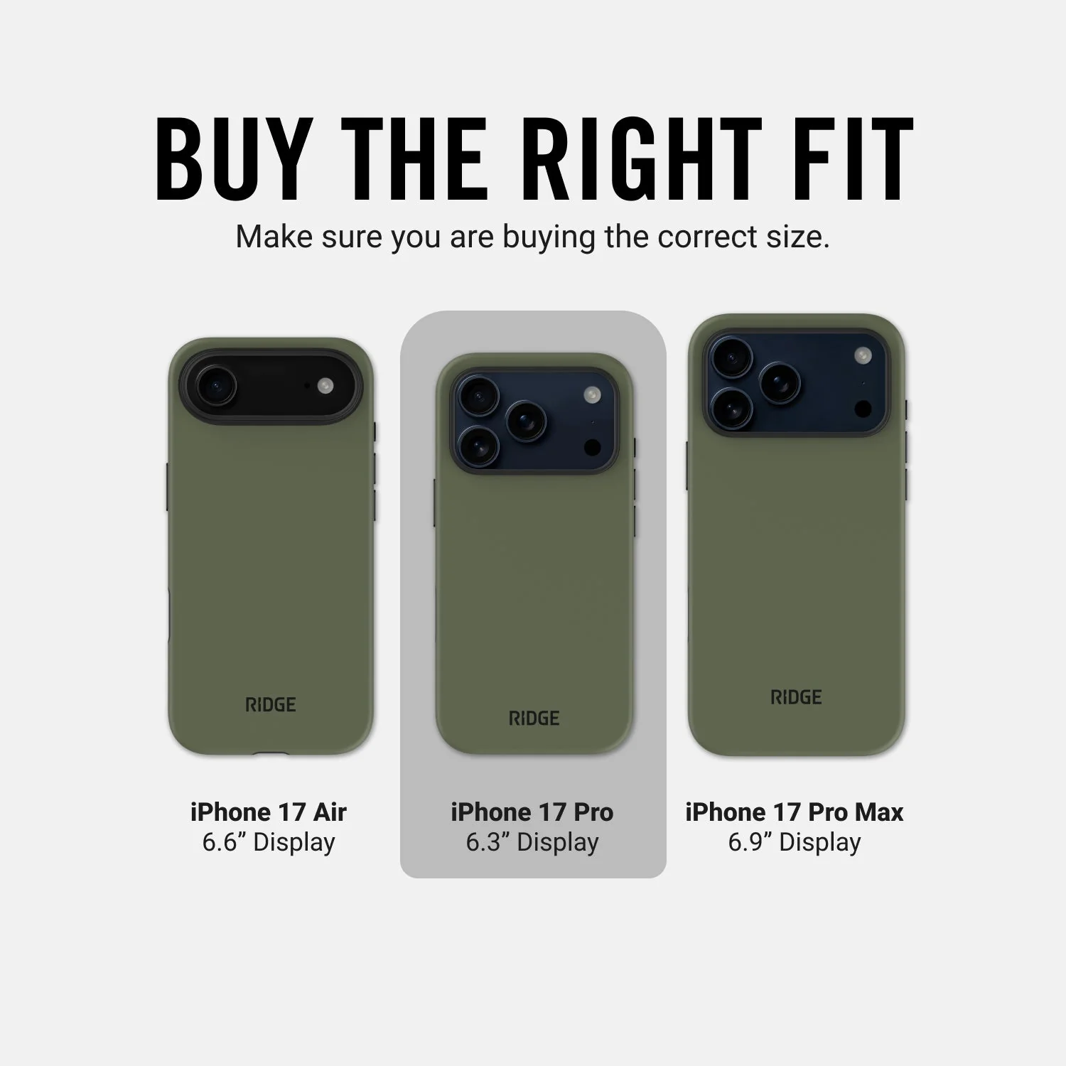 Ridge Phone Case - Matte Olive - iPhone 17 Pro - Image 10