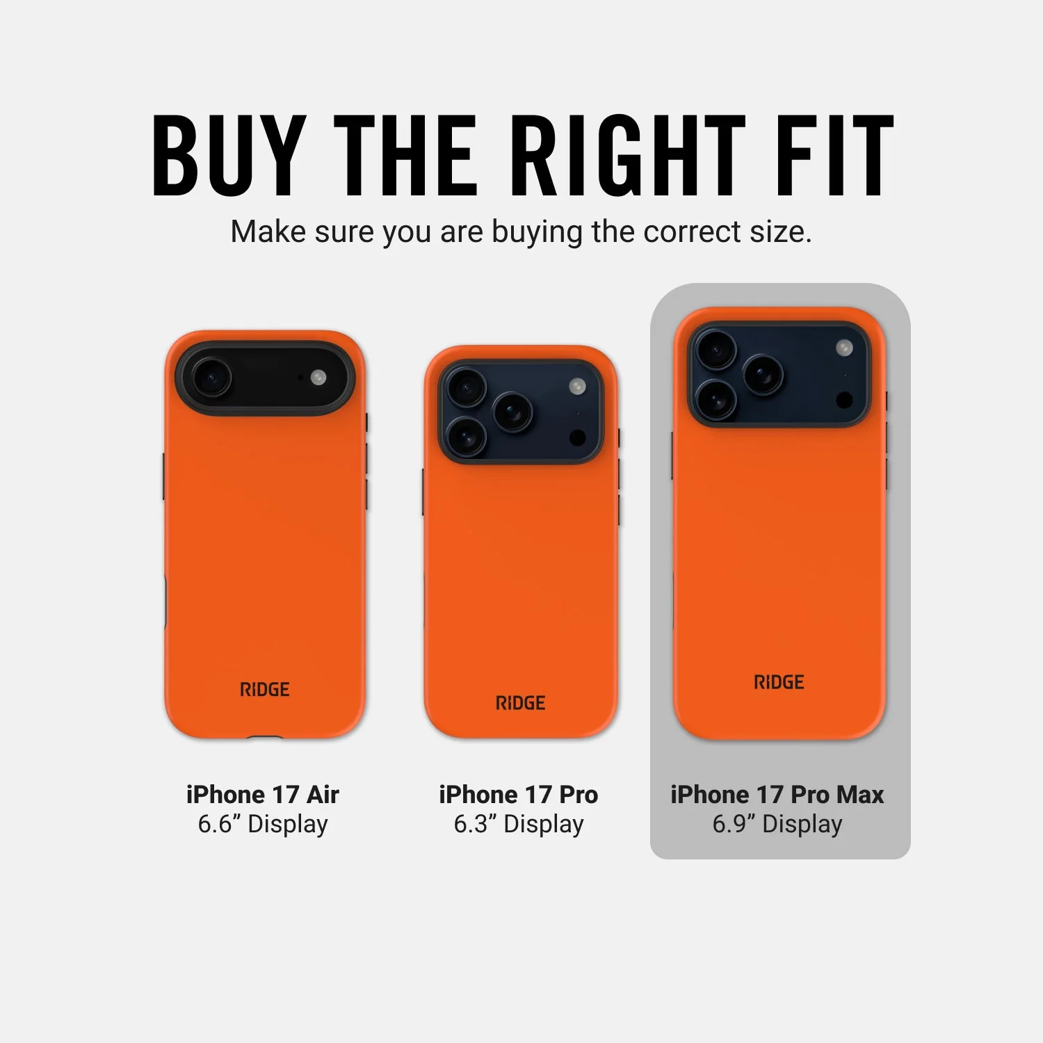 Ridge Phone Case - Basecamp Orange - iPhone 17 Pro Max - Image 10