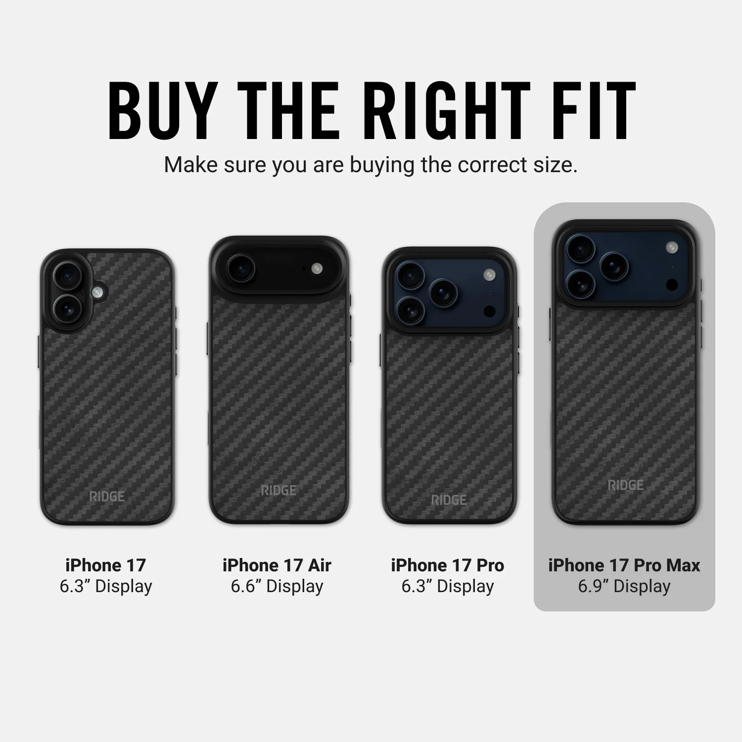 Ridge Phone Case - Carbon - iPhone 17 Pro Max - Image 11