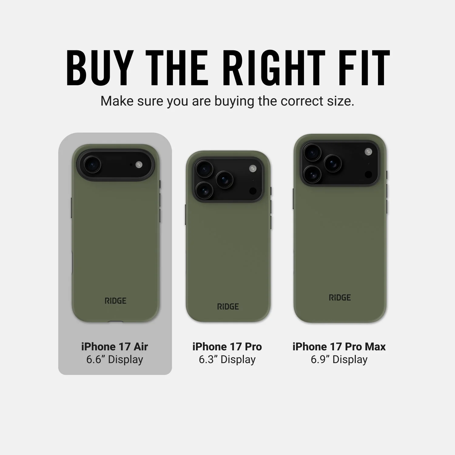 Ridge Phone Case - Matte Olive - iPhone Air - Image 10