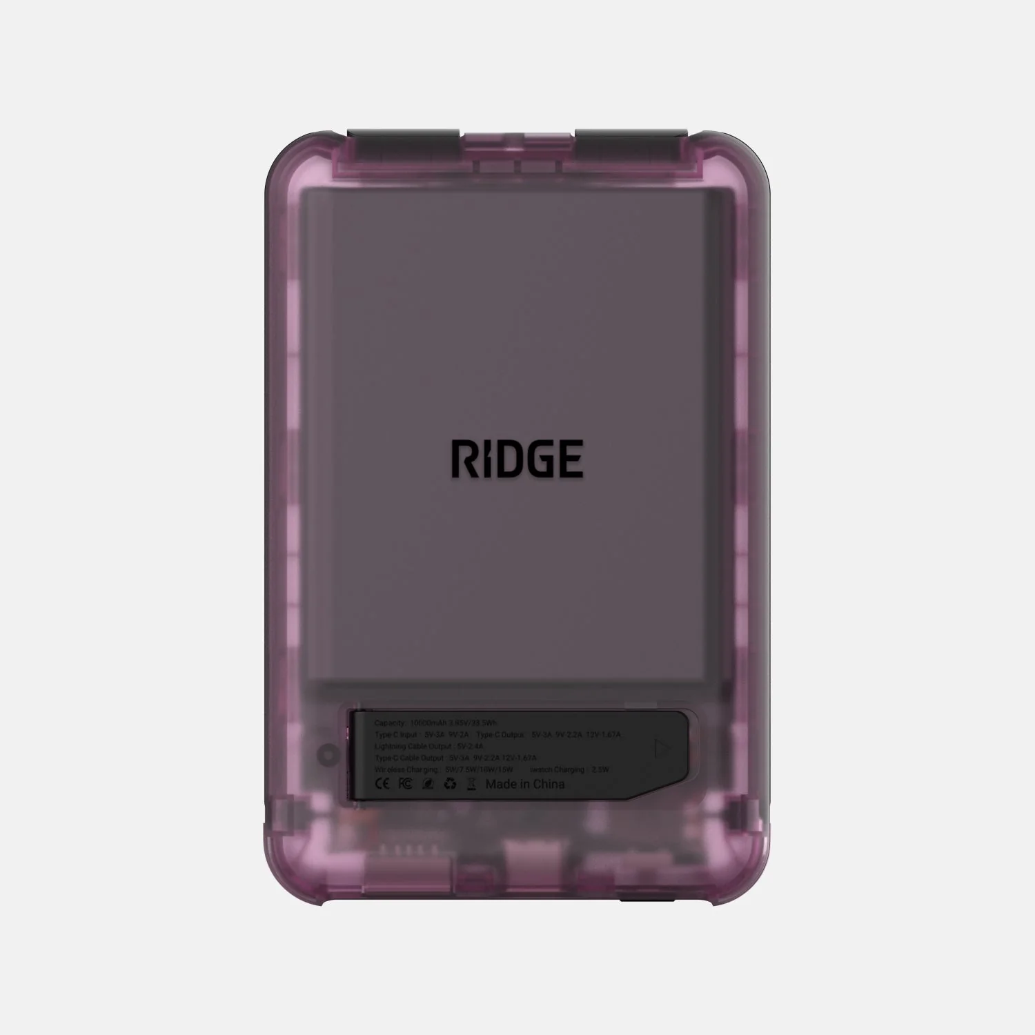 Ridge Power Bank - 10k mAh - Atomic Purple - Image 3