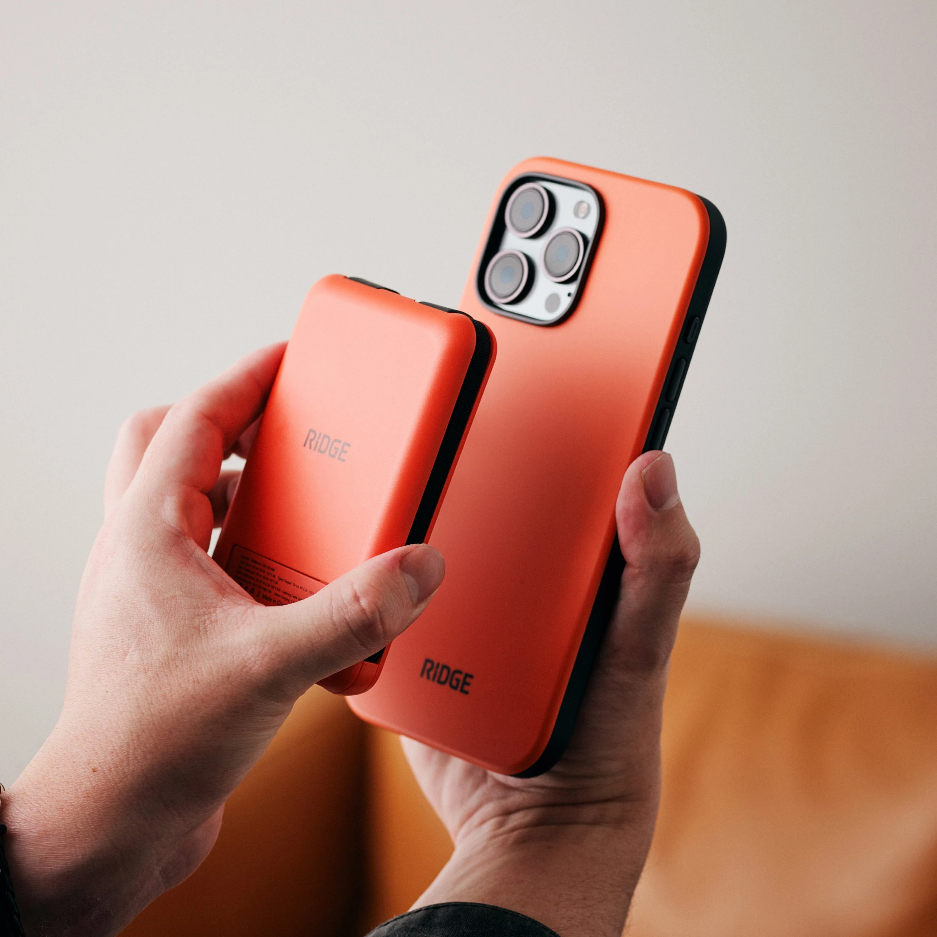 Ridge Power Bank - 10k mAh Bundle - Basecamp Orange - 2-Pack - Image 7