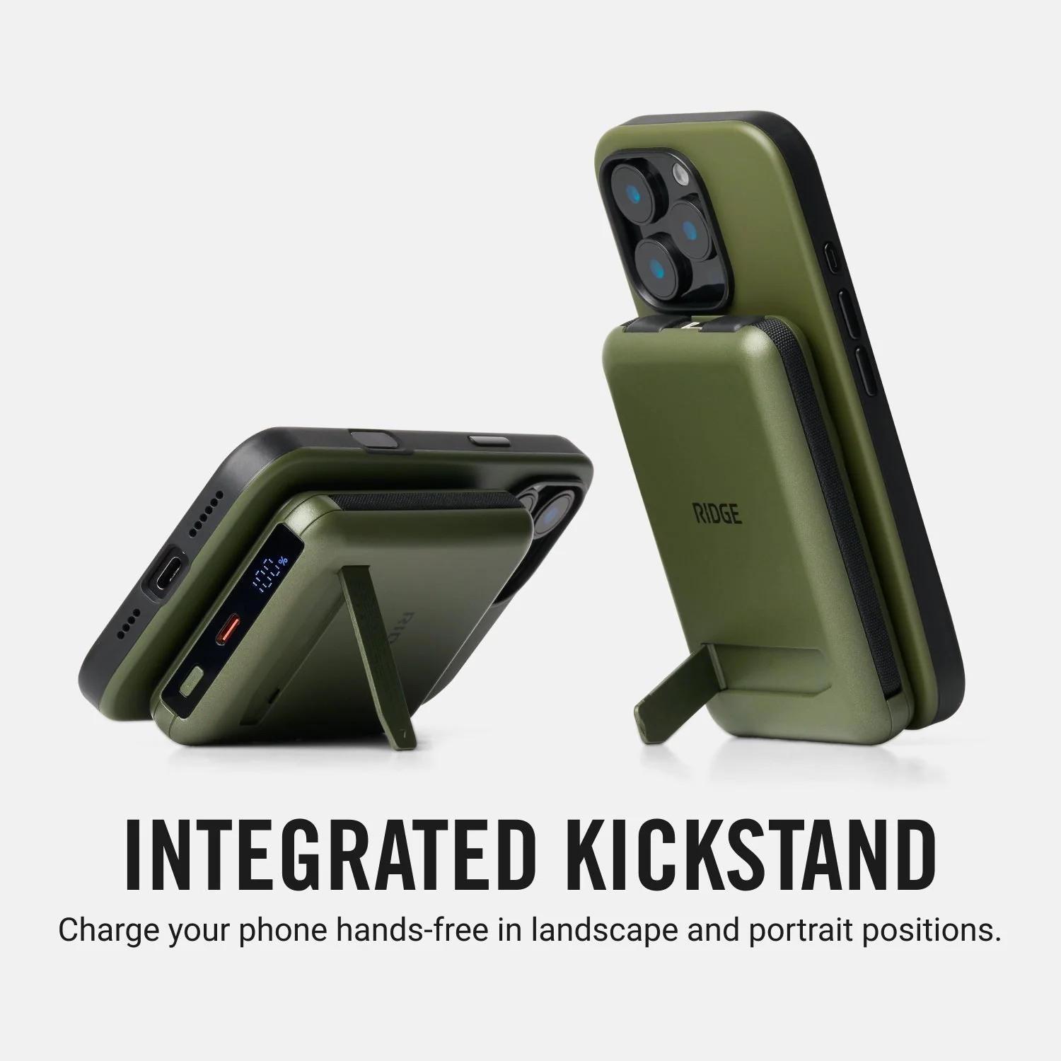 Ridge Power Bank - 10k mAh Bundle - Matte Olive - 2-Pack - Image 11